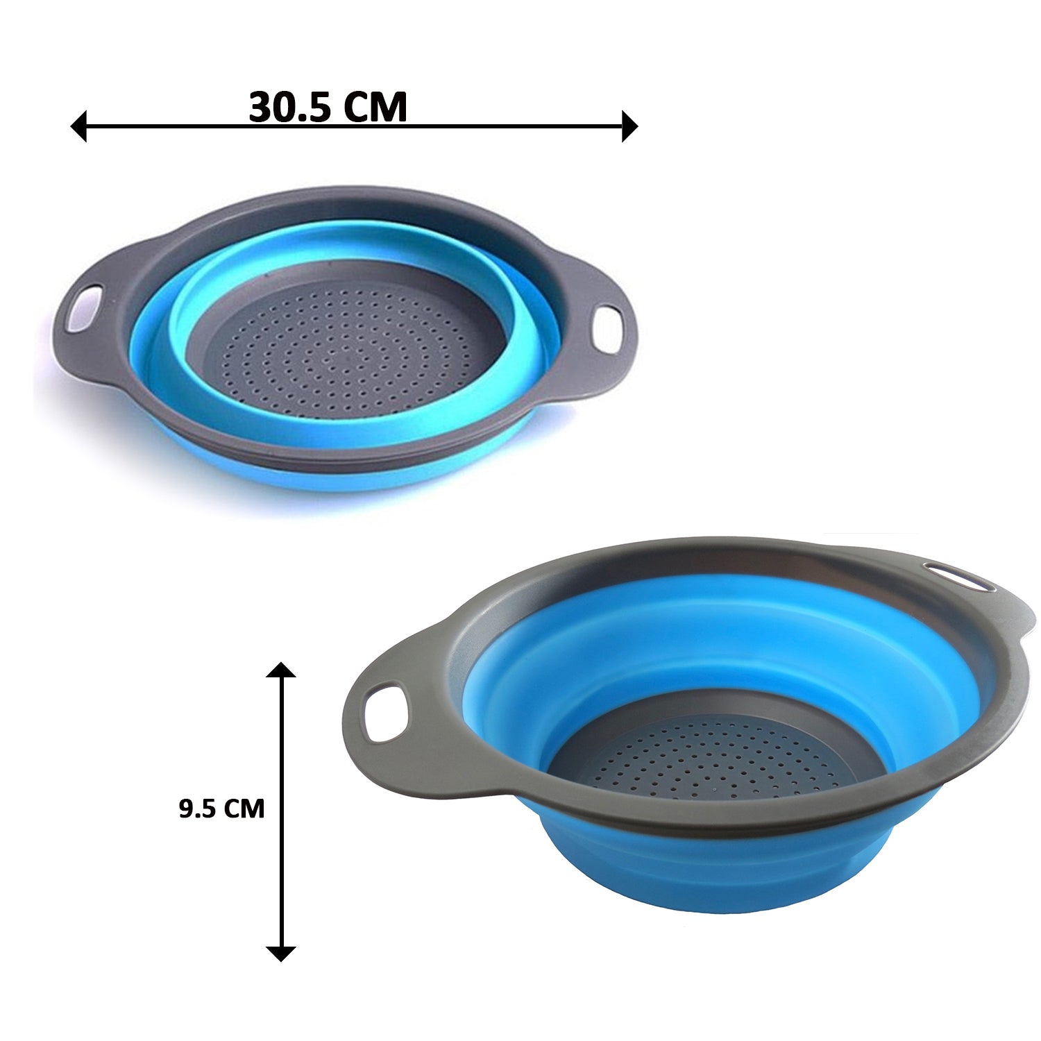 Round Sili Strain used in all kinds of household and official kitchen purposes as a Foldable utensil. - Springkart 
