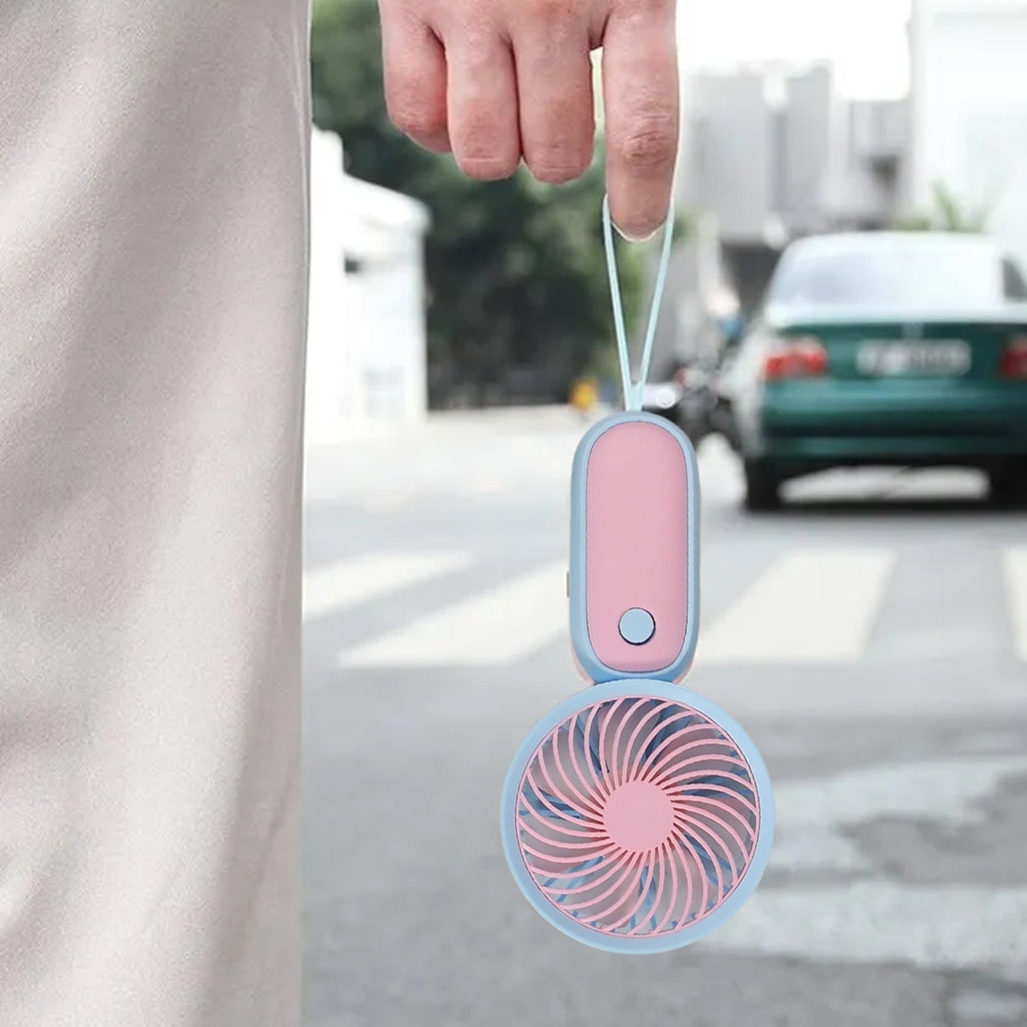 Mini Handheld Fan Portable Rechargeable Mini Fan Easy to Carry, for Home, Office, Travel and Outdoor Use (Battery Not Include) - Springkart 