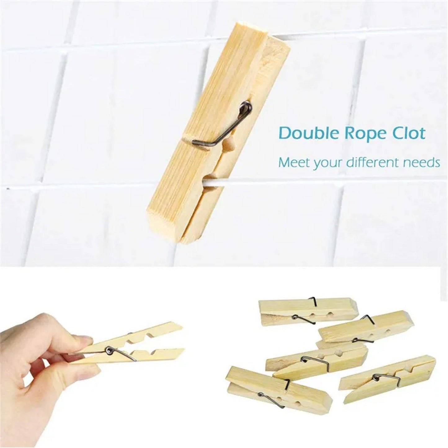 Multipurpose Wooden Heavy Clip (20 Pieces) for Clothespin , Dryer, Hanger, Photo Paper Peg Pin, Craft Clips for School Arts Crafts Decoration - Springkart 