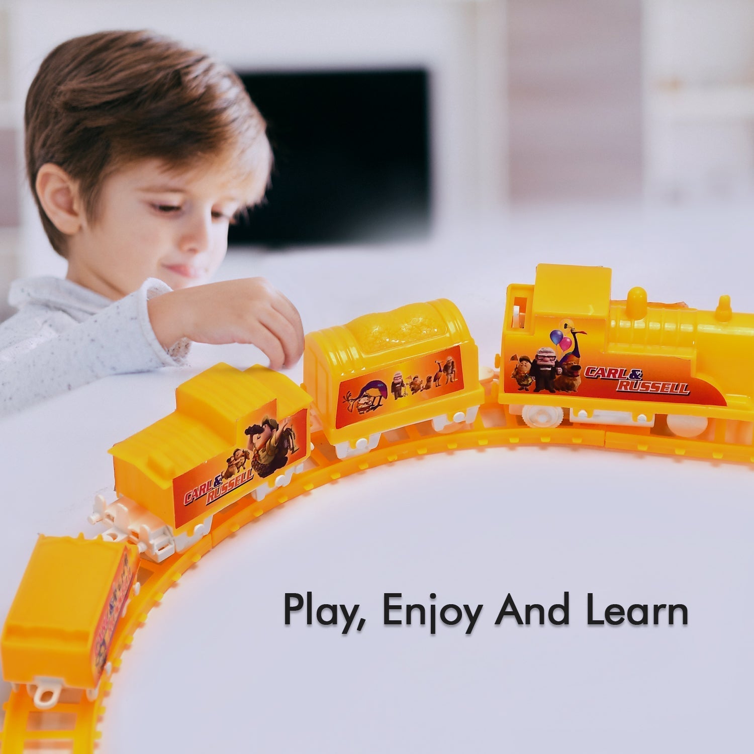 Kids High-Speed Battery Operated Train Set - Springkart 