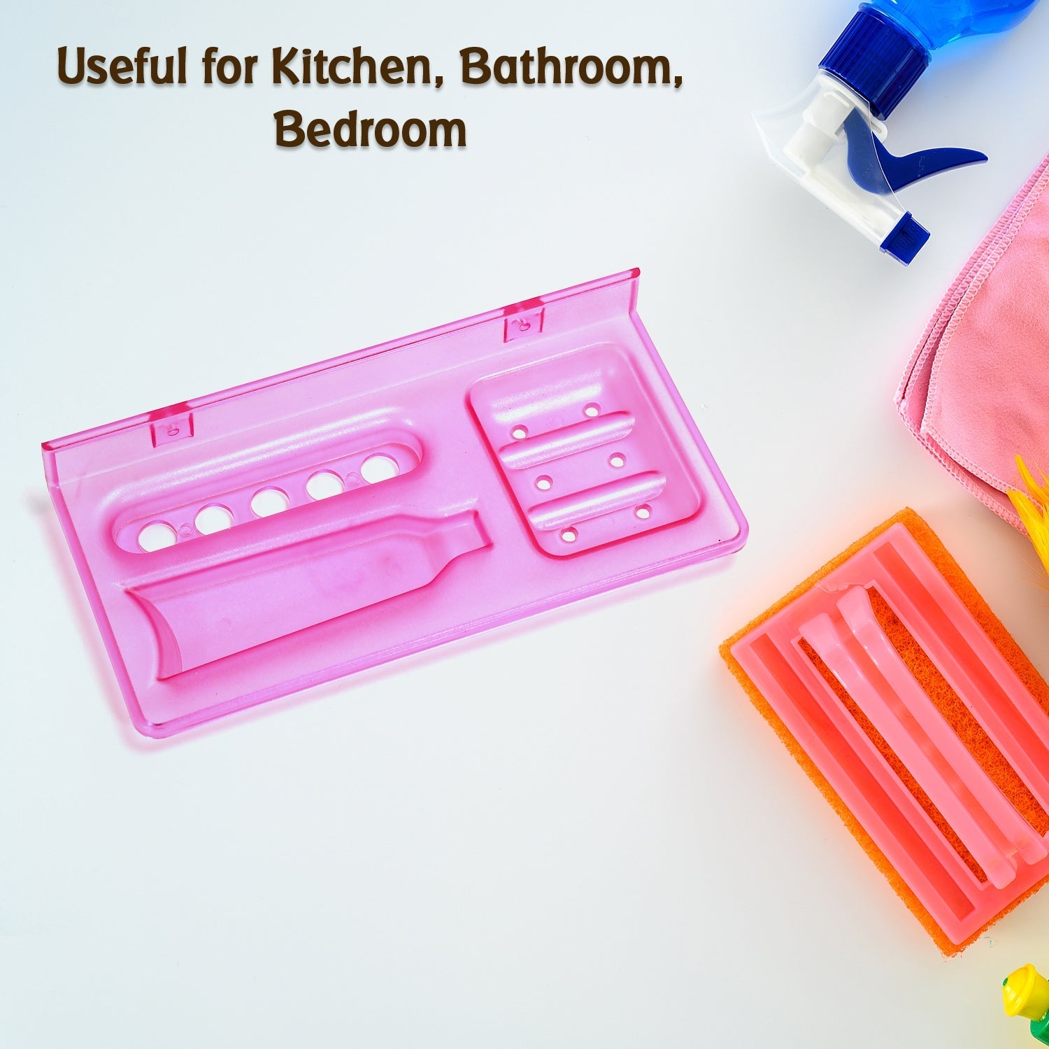 SHOP A WIDE RANGE OF BATHROOM WARE PRODUCTS FROM PURE SOURCE INDIA, IN THIS PACK THERE COMING 3IN1 GLASS SOAP DISH, WHICH IS SUITABLE TO USE ON STAND. - Springkart 