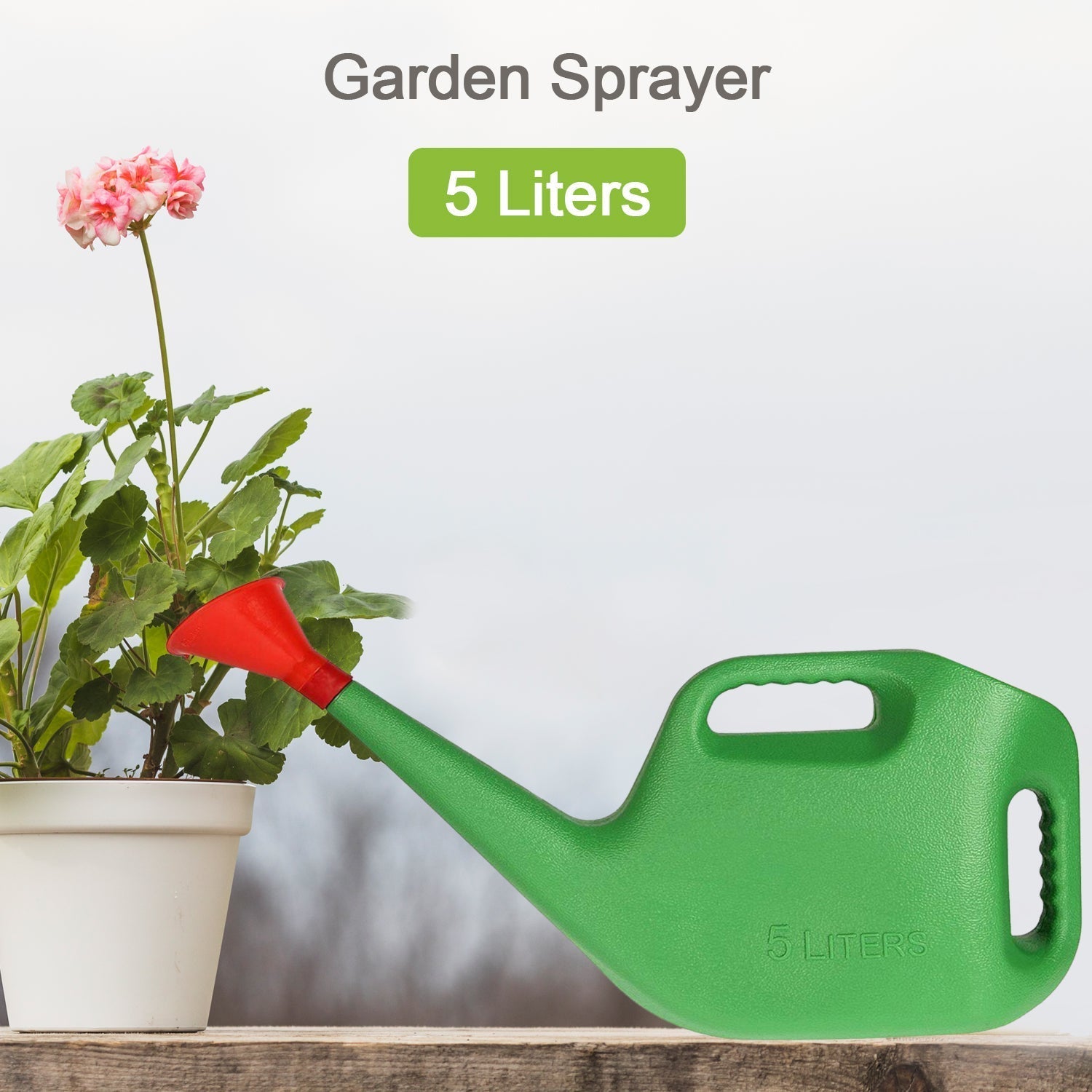 Plastic Watering Can Water Sprayer Sprinkler for Plants Indoor Outdoor Gardening, 5 LTR - Springkart 
