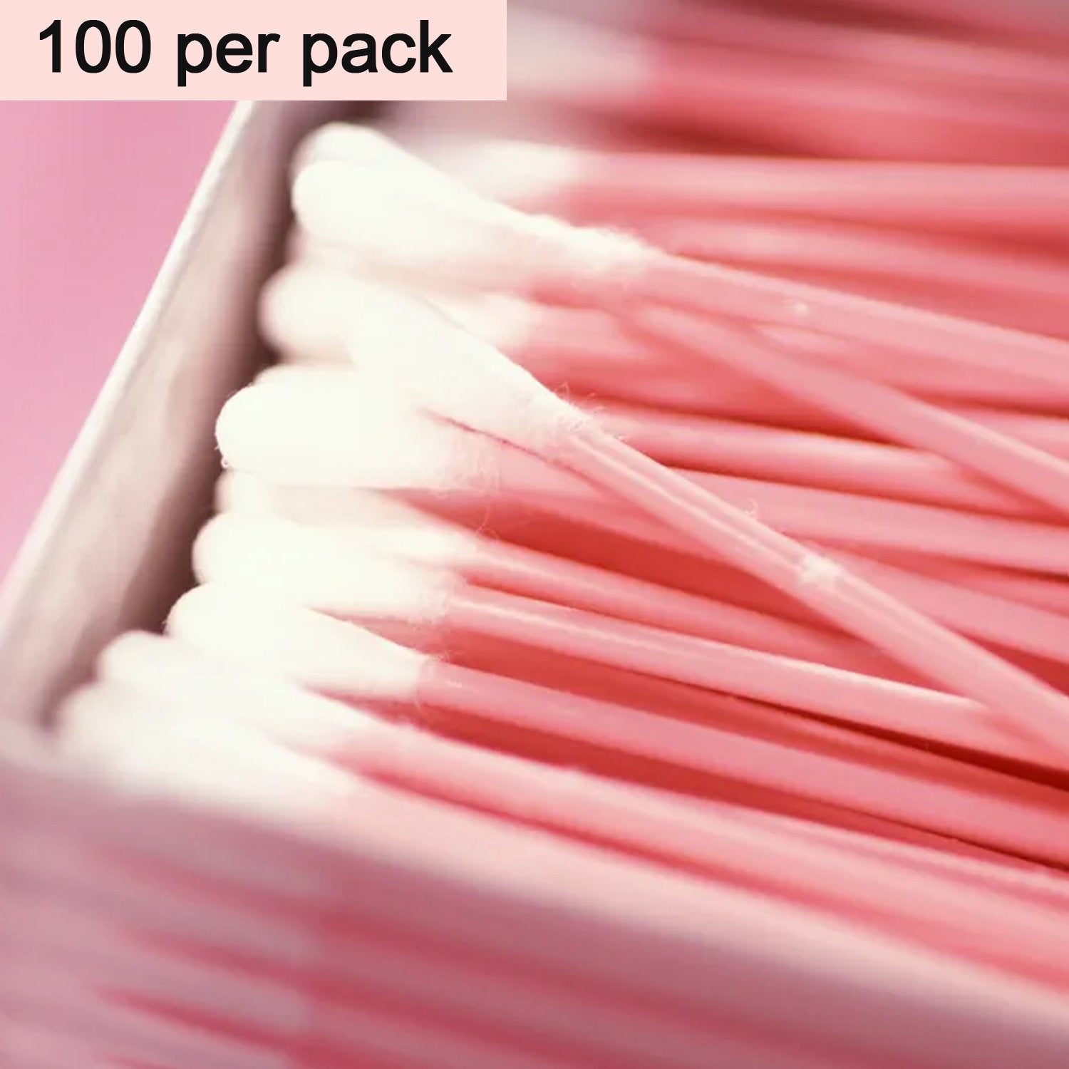 Cotton Buds for ear cleaning, soft and natural cotton swabs (100 pieces) - Springkart 