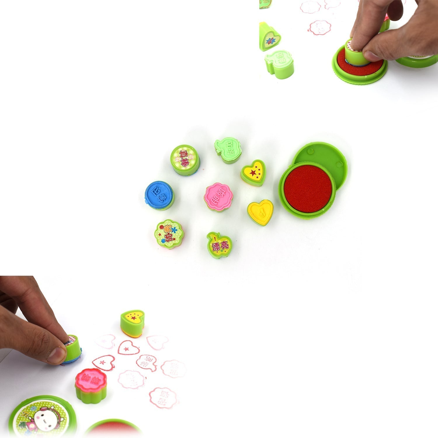 9 Pc Stamp Set for Kids, Play & Fun - Springkart 