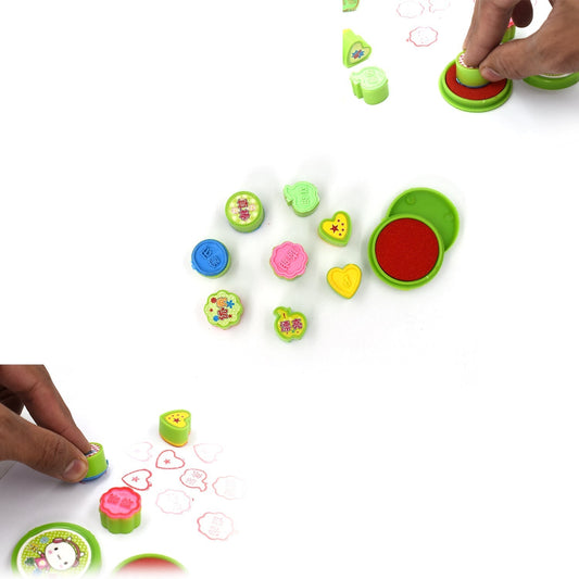 9 Pc Stamp Set for Kids, Play & Fun - Springkart 