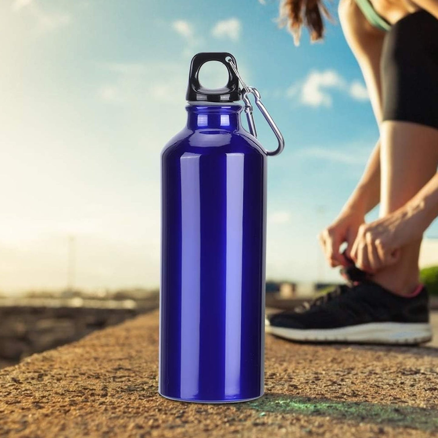 Aluminium Sports Water Bottle, 1 Pc (Capacity 500 ML Approx) - Springkart 