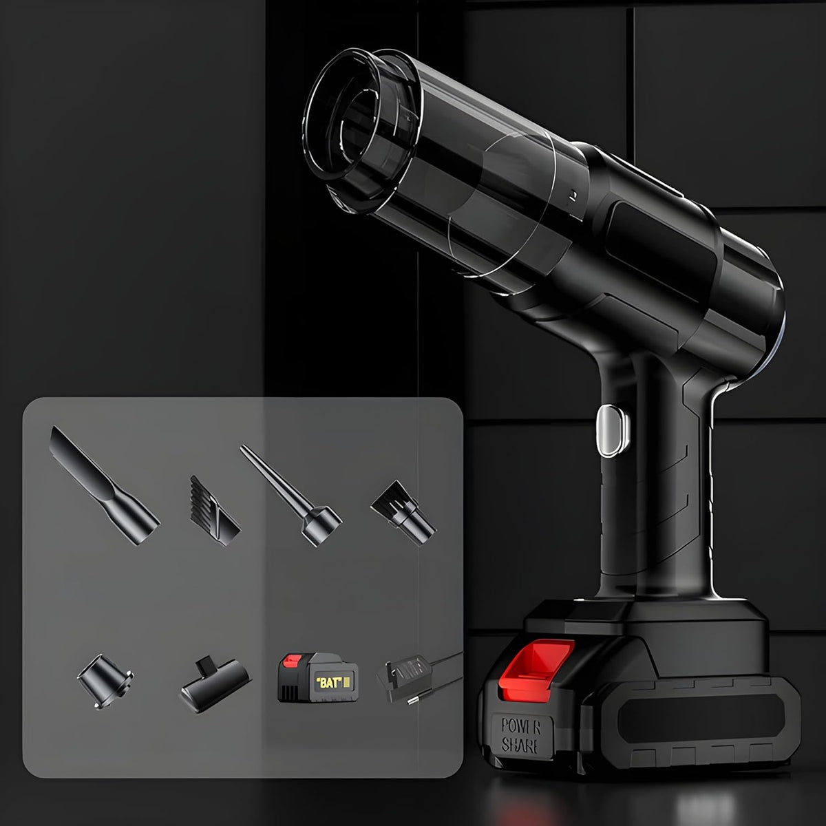 Multifunction 240V Wireless Handheld Vacuum Cleaner (1 Set) - Springkart 