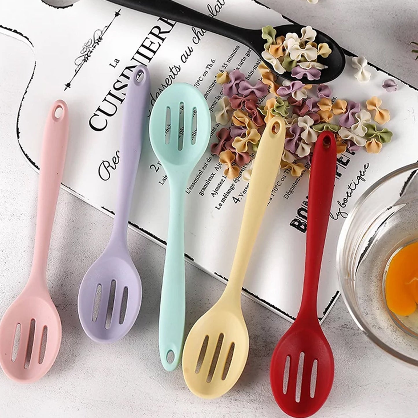 Silicone Cooking Cookware Heat-Resistant Kitchen Utensils Cookware Kitchenware (27cm) - Springkart 