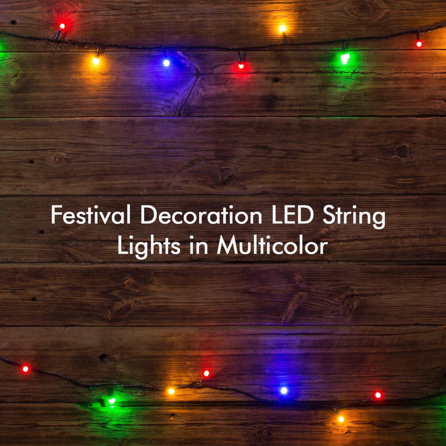 3Mtr Home Decoration Diwali & Wedding LED Christmas String Light Indoor and Outdoor Light ,Festival Decoration Led String Light, Multi-Color Light (15L 3 Mtr) - Springkart 