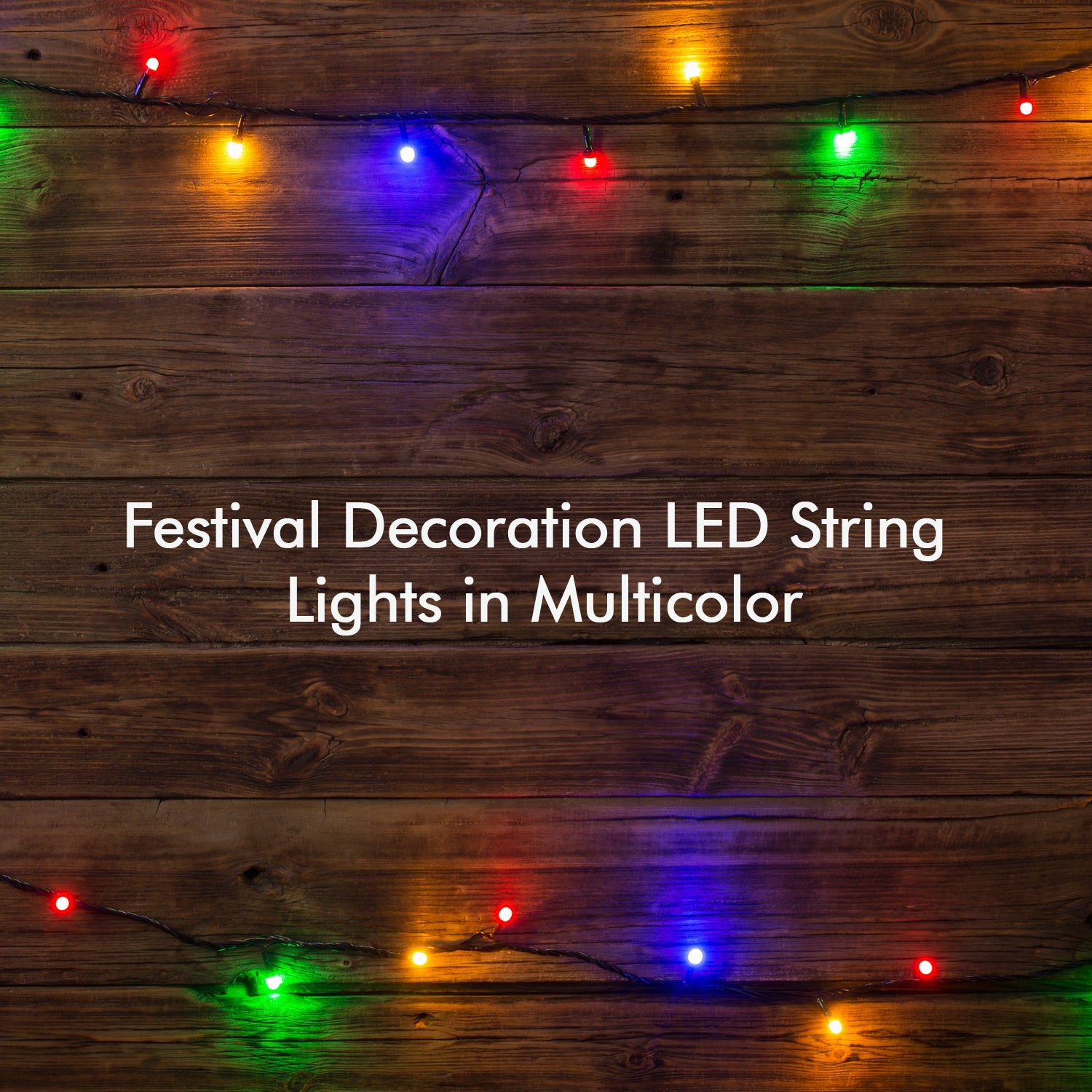 3Mtr Home Decoration Diwali & Wedding LED Christmas String Light Indoor and Outdoor Light ,Festival Decoration Led String Light, Multi-Color Light (15L 3 Mtr) - Springkart 
