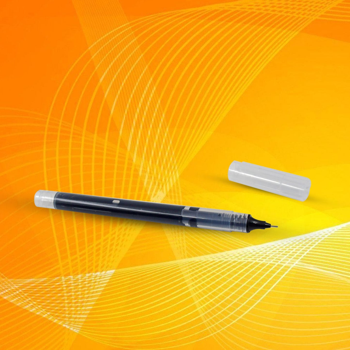 Large Black Roller ball Pens / Gel Pen Set Drawing Writing Pen 0.5 mm (12 Pcs Set) - Springkart 