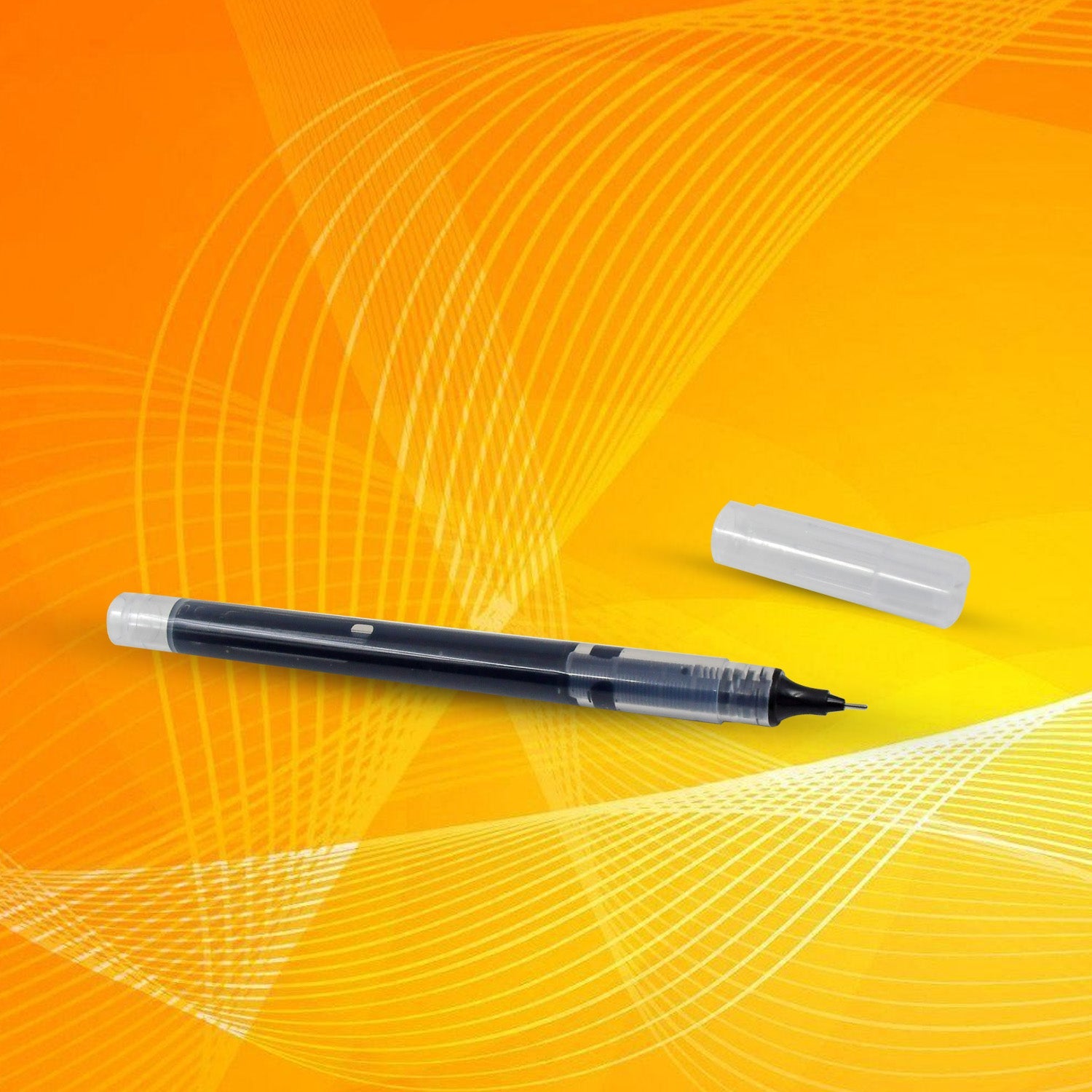 Large Black Roller ball Pens / Gel Pen Set Drawing Writing Pen 0.5 mm (12 Pcs Set) - Springkart 