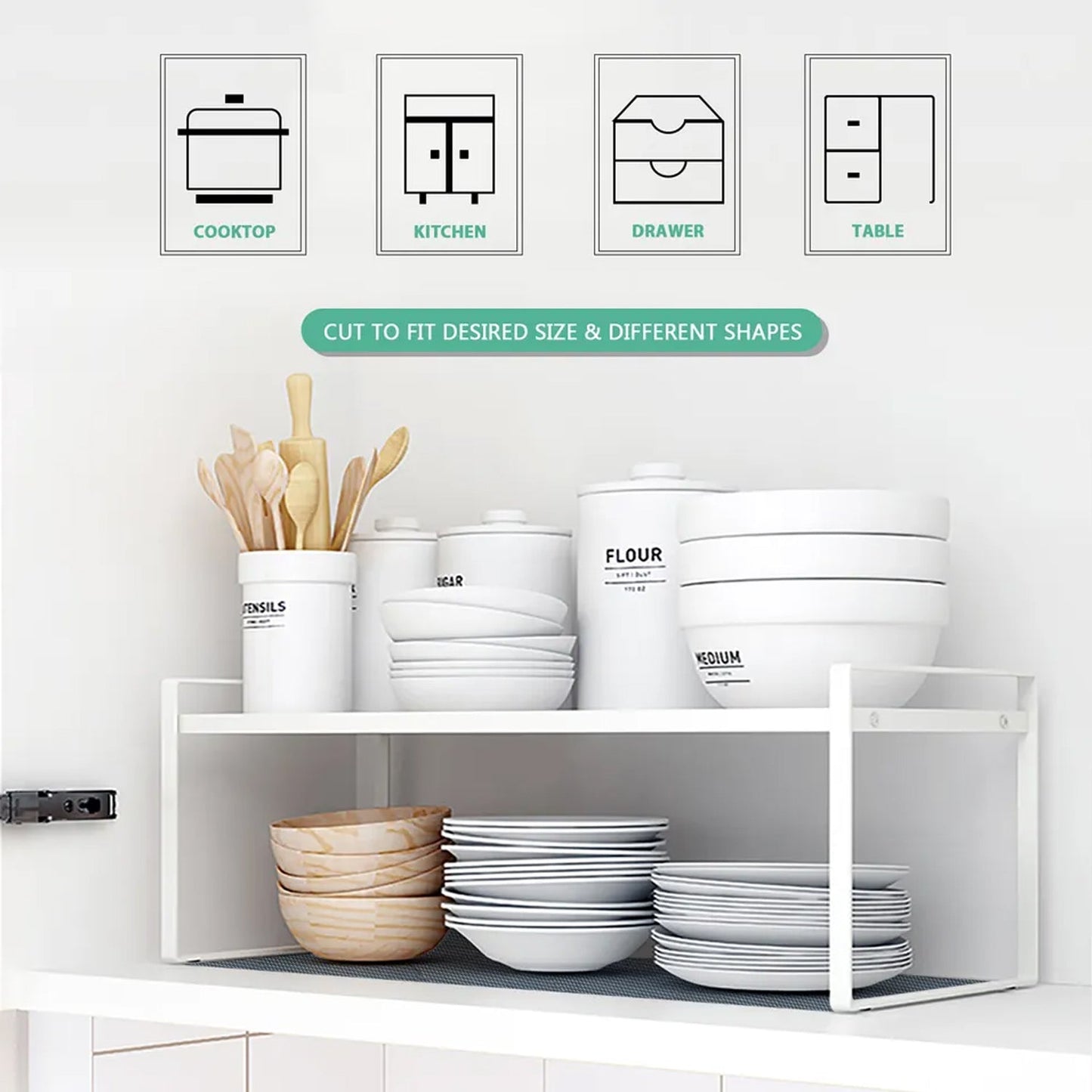 Multipurpose Anti-Slip Bathroom Kitchen Cabinet Drawer Shelf Mat Liner Sheets Roll, Fridge Mat, Table Mat Anti-Slip Super Strong Placement Mat for Fridge, Bathroom, Kitchen, Drawer, Shelf Liner (45cmx1.25m) - Springkart 