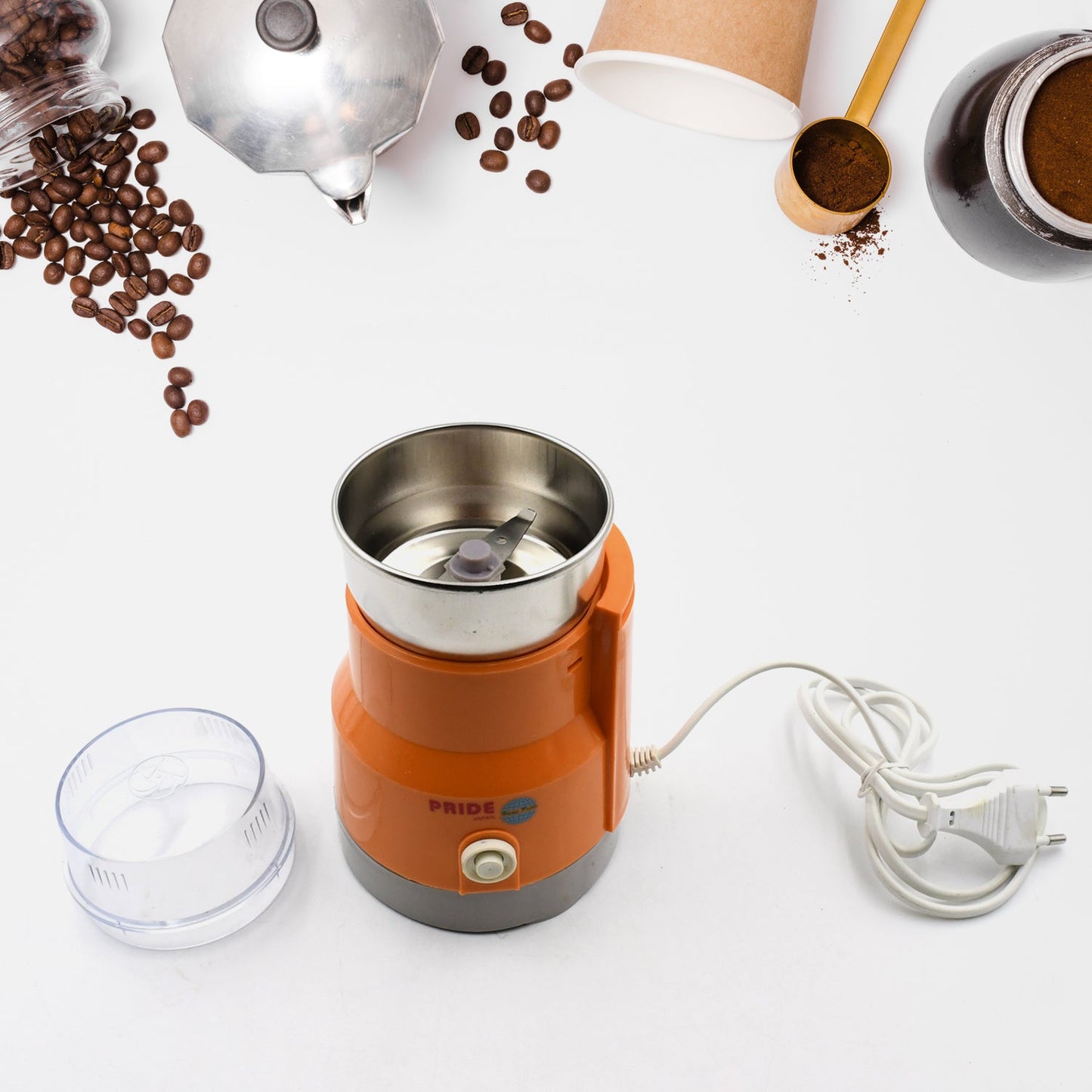 Multi Function Small Food Grinder Grain Grinder, Portable Coffee Bean Seasonings Spices Mill Powder Machine Small Kitchen Appliances for Home and Office - Springkart 