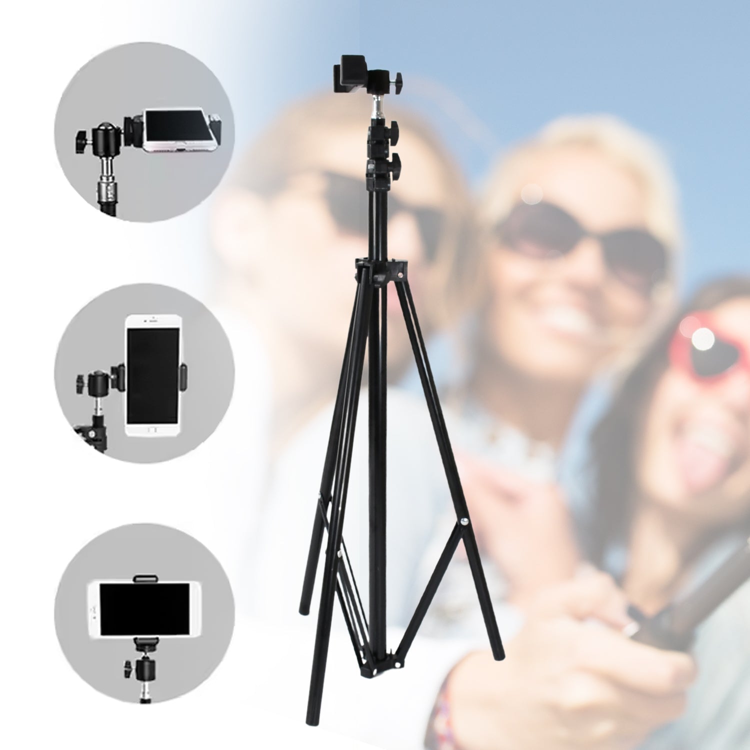 Professional Tripod with Multipurpose Head for Low Level Shooting, Panning for All DSLR Camera Photography Tripod Stand Folding Photo Stand Maximum Height 170 Cm - Springkart 