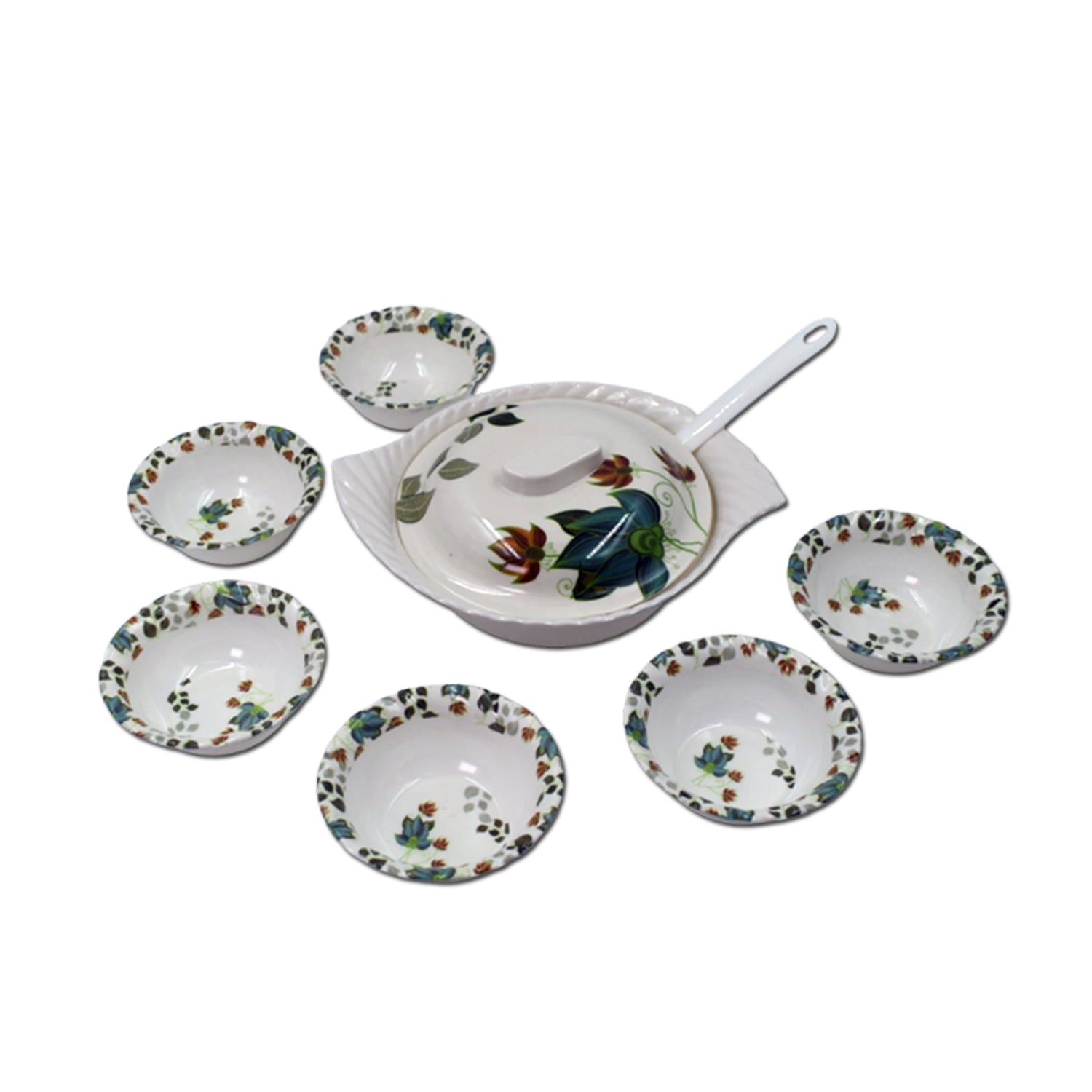 9 Pc Pudding Set used as a cutlery set for serving food purposes and sweet dishes and all in all kinds of household and official places etc. - Springkart 