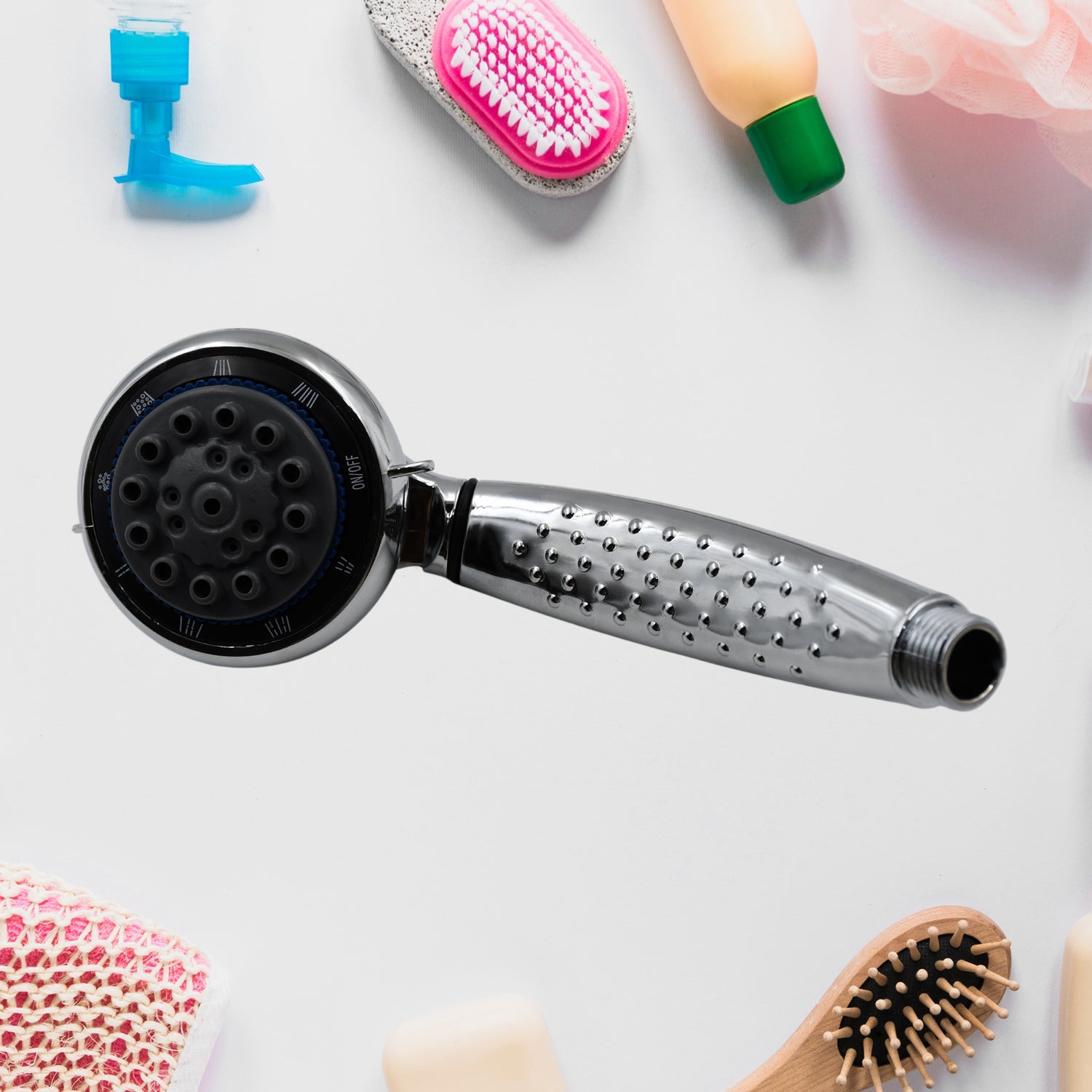 Shower Head and Stainless Steel Hose Multi-Function Plastic High Pressure Shower Spray for Bathroom - Springkart 