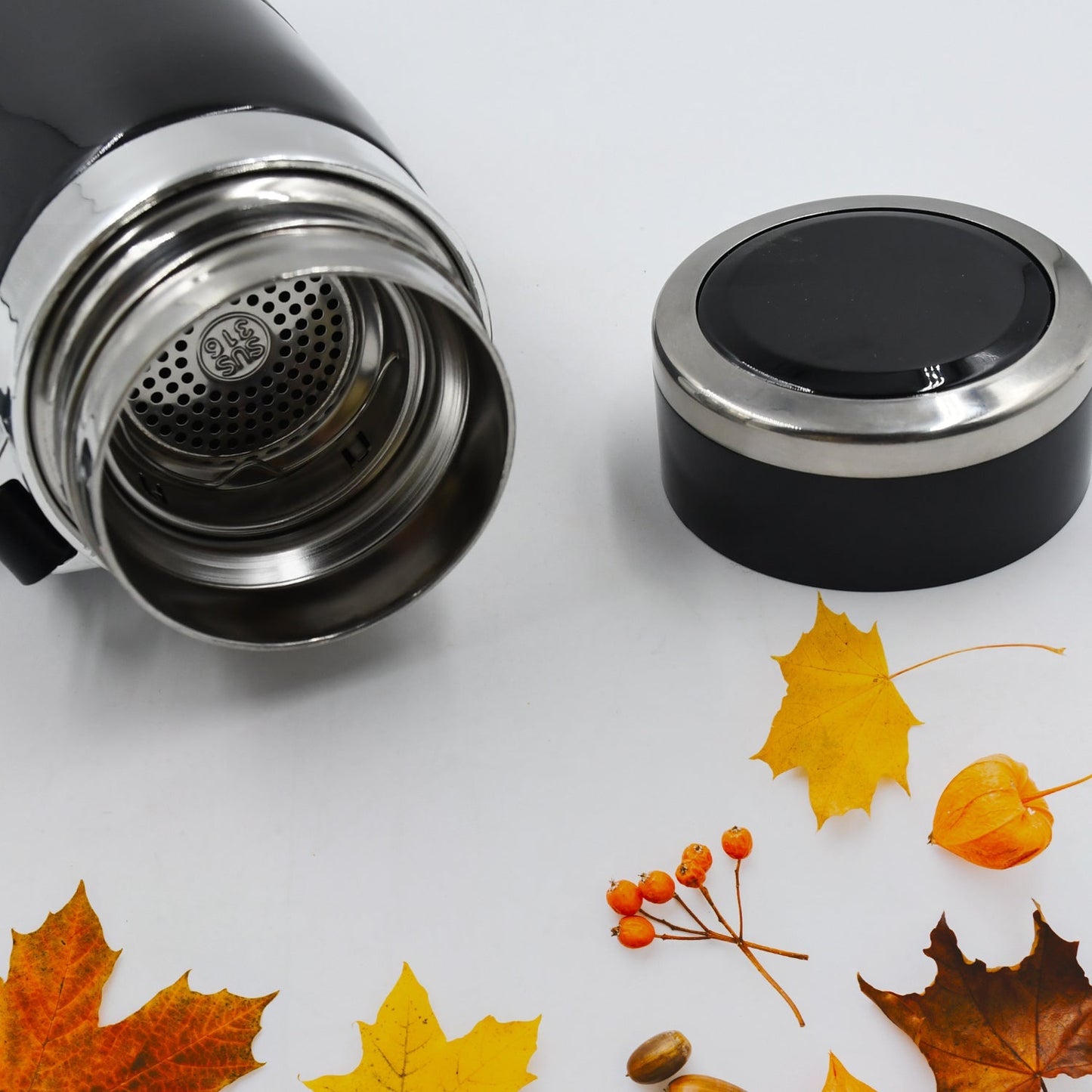 Double Stainless Steel Wall Flask Vacuum Insulated Water Bottle - Springkart 