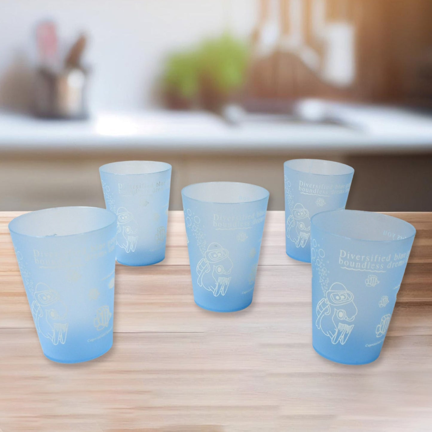 PLASTIC LIGHTWEIGHT GLASS REUSABLE DRINKING GLASS DISHWASHER SAFE BEVERAGE GLASSES FOR KITCHEN WATER GLASSES (10 Pc Set) - Springkart 
