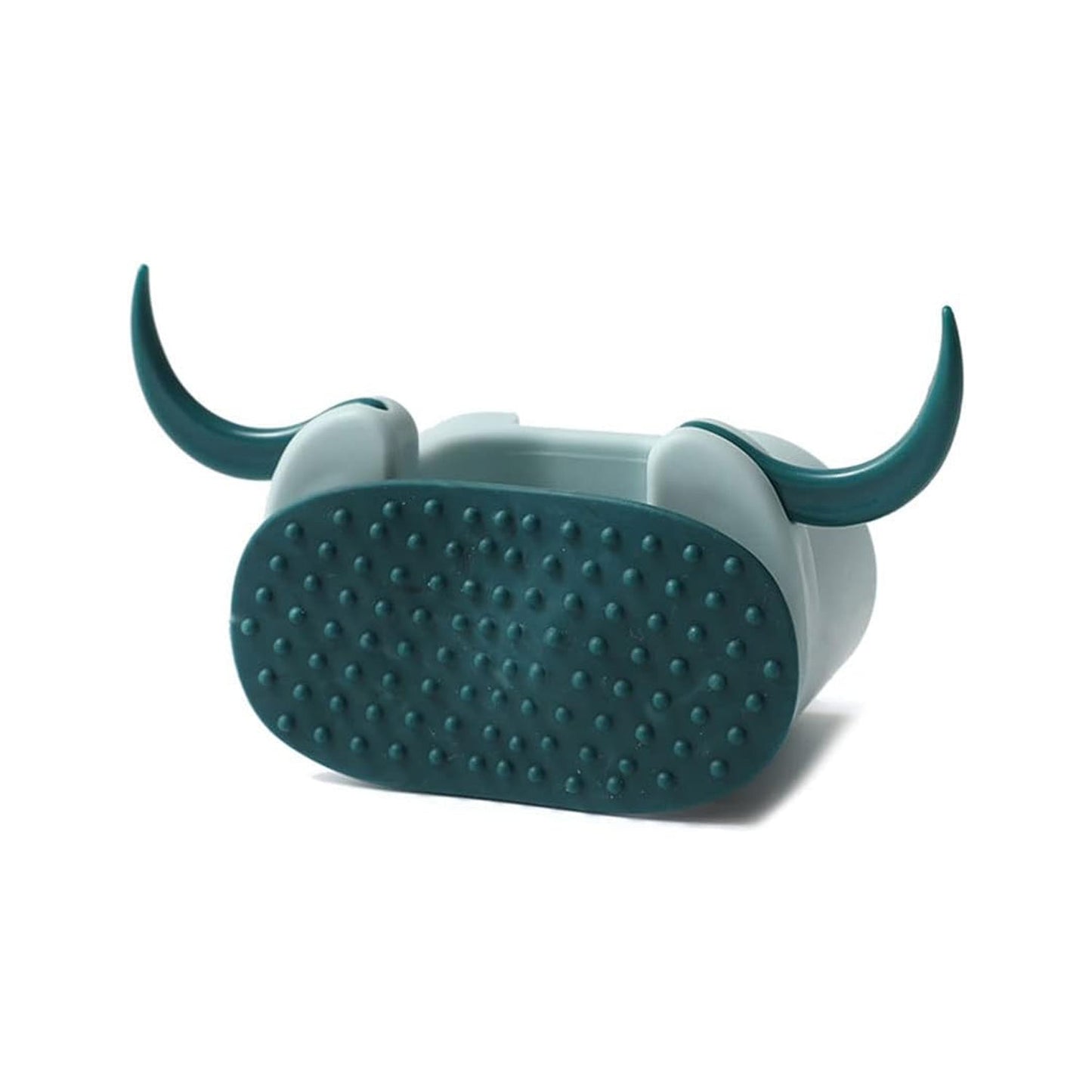 Multifunctional Cartoon Sticky Punch Free Mop Holder Wall Mounted Broom Organizer Cleaning Tools Holder Hanger, Self Adhesive Cute Cow Head Suction Cup Hanging Hook for Bathroom Kitchen (1 Pc) - Springkart 