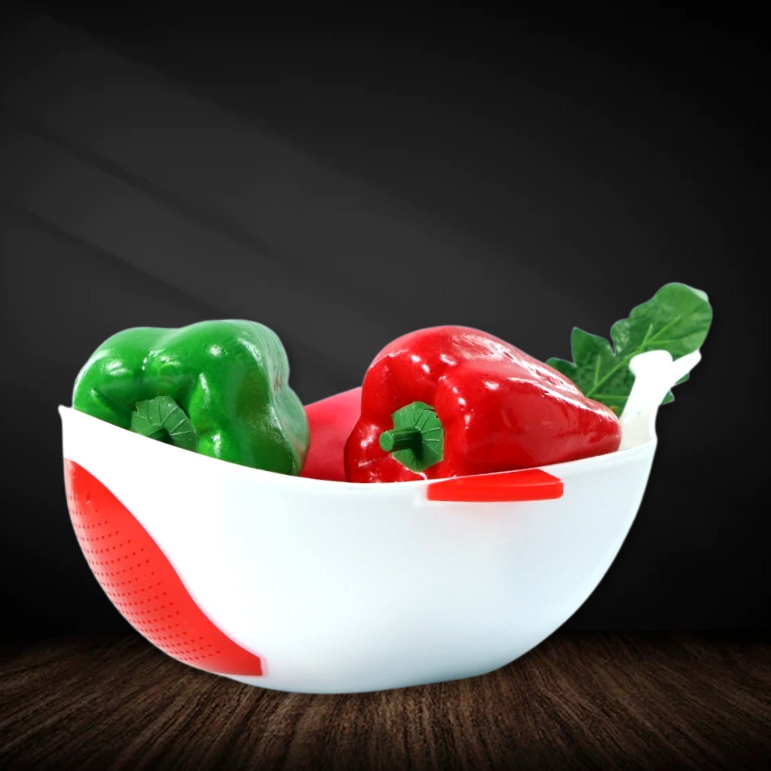 Plastic Rice Pulses Fruits Vegetable Noodles Pasta Washing Bowl and Strainer - Springkart 