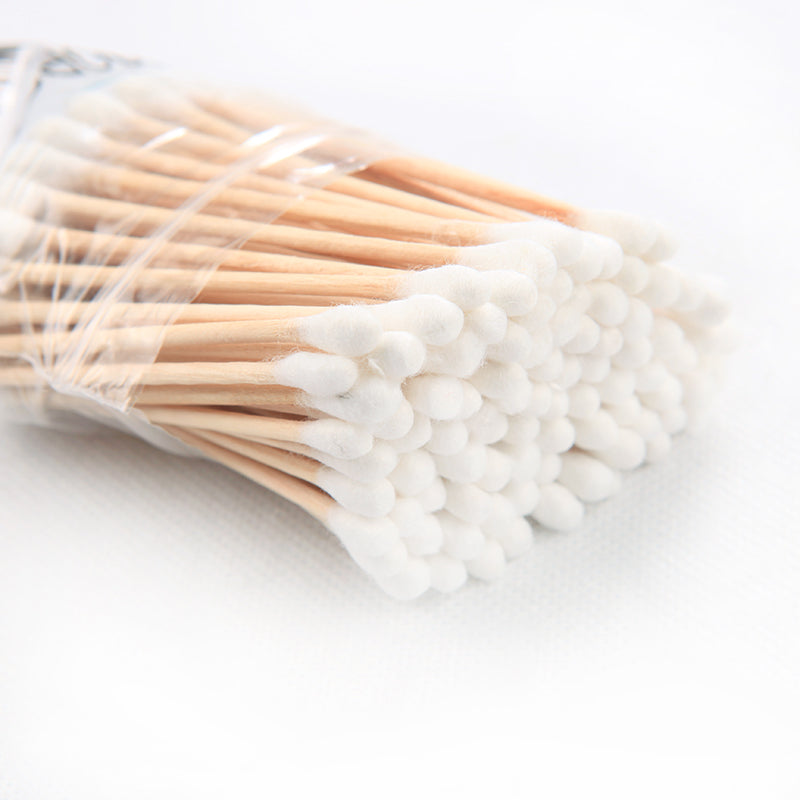 Cotton Swabs Bamboo with Wooden Handles for Makeup Clean Care Ear Cleaning Wound Care Cosmetic Tool Double Head Biodegradable Eco Friendly (pack of 20) - Springkart 
