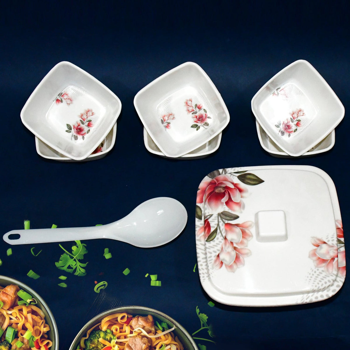Hector High Quality Dinning Dinner / Pudding Set (9 Pcs set) - Springkart 