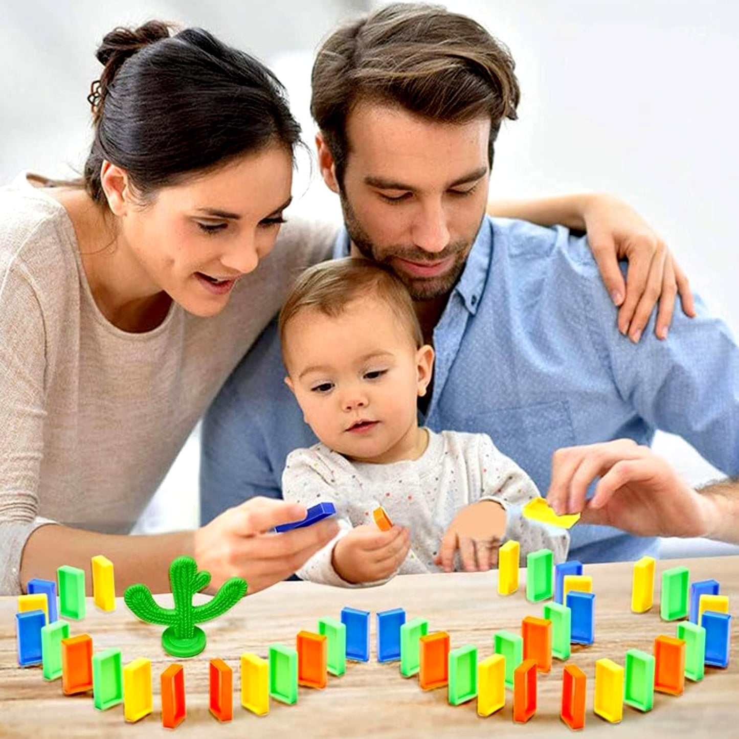Play Game Transparent Funny Train Engine with Blocks Set 60 Blocks Toy with Music and Lights Automatic Blocks Toy Train Set for Kids ( Batteries not included) - Springkart 