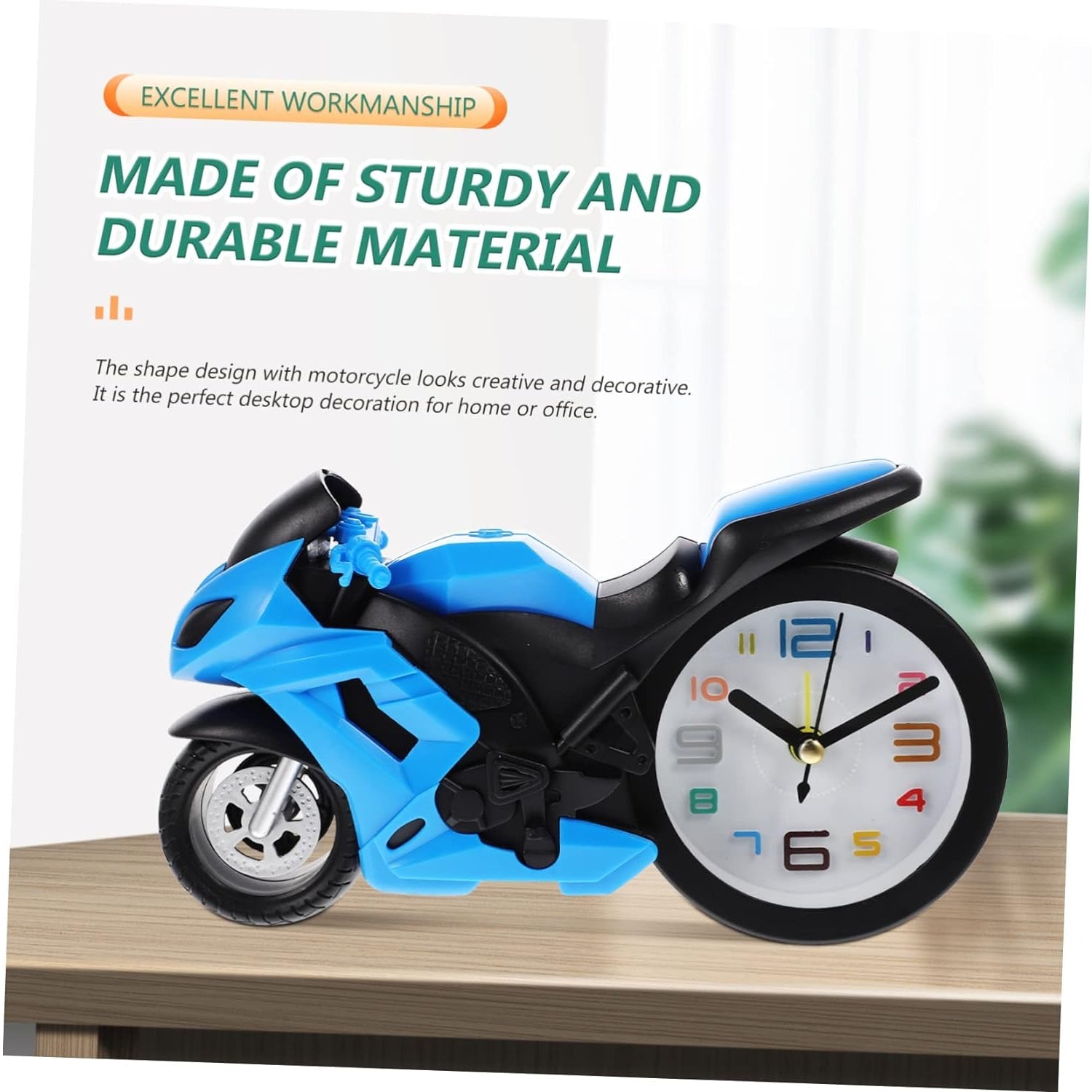 Fashioned Alarm Clock Novelty Retro Motorcycle / Motorbike Engine Style Clocks Alarm Clock Desktop Decoration Kids Gift - Springkart 