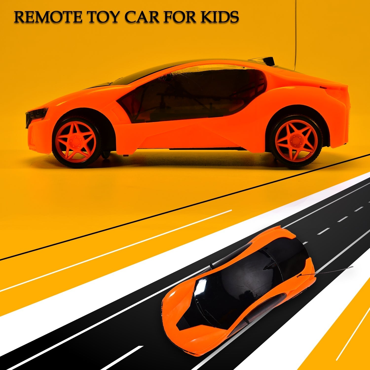 Remote Control Fast Modern Racing Car 3D Light with Go Forward And Backward - Springkart 
