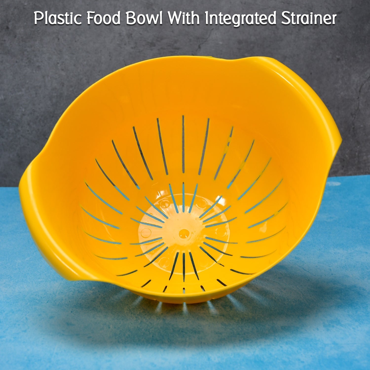 Plastic Fruits Vegetable Noodles Pasta Washing Bowl & Strainer - Springkart 