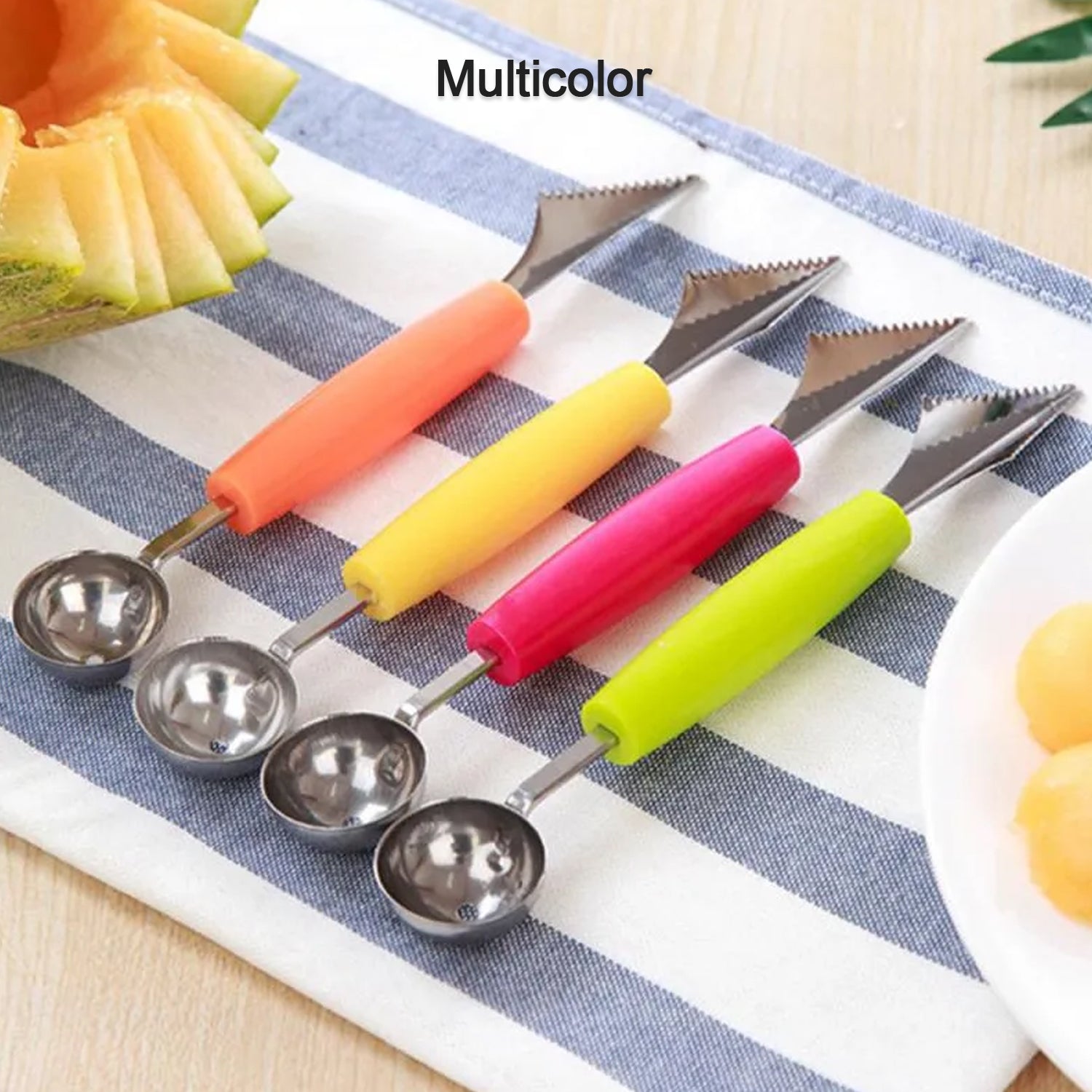 Multifunctional Fruit scooper & peeler Garnish Kit - Springkart 