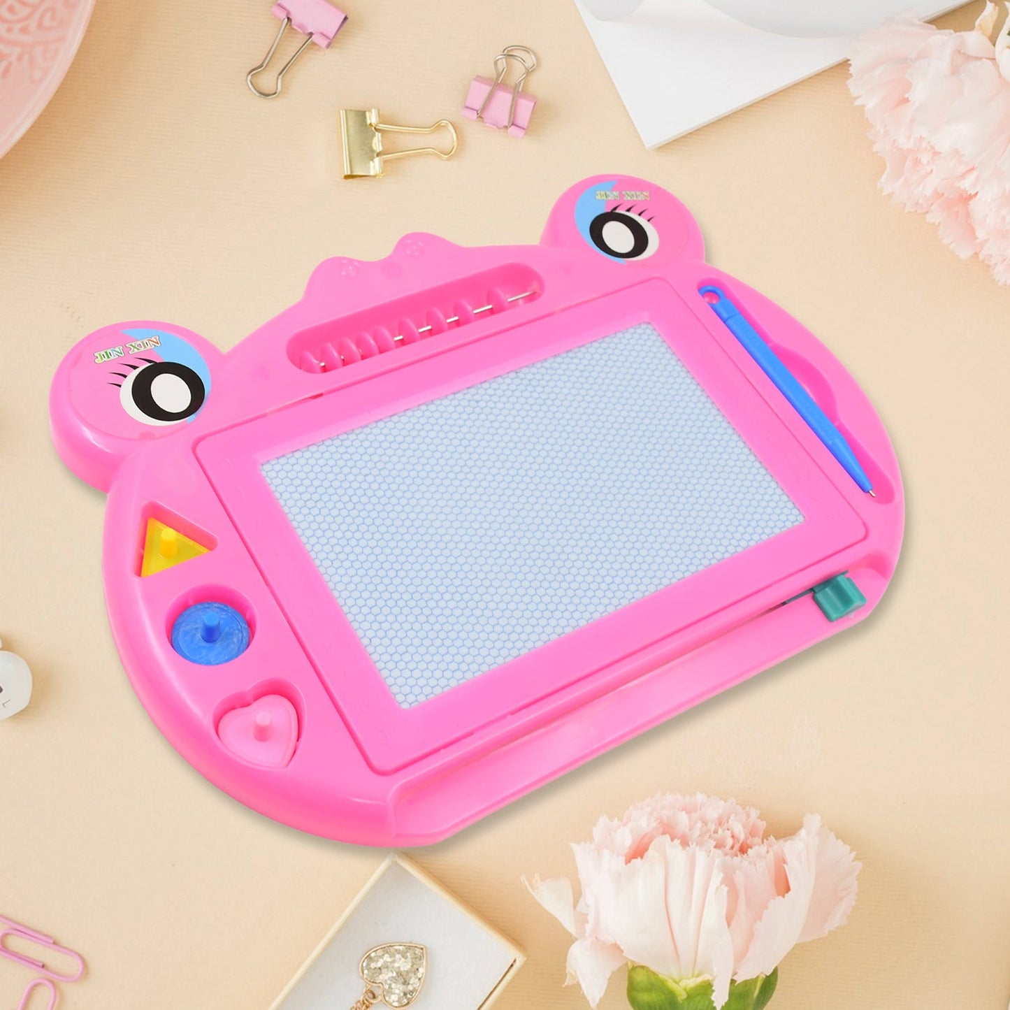 Frog Design Magic Sketch Slate Board (1 Pc / 28 × 20 Cm) - Springkart 