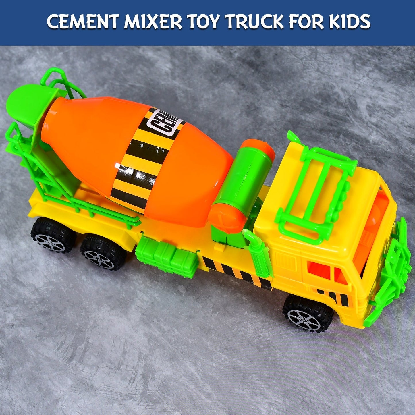 Cement Mixer Truck Pushback Toy For kids - Springkart 
