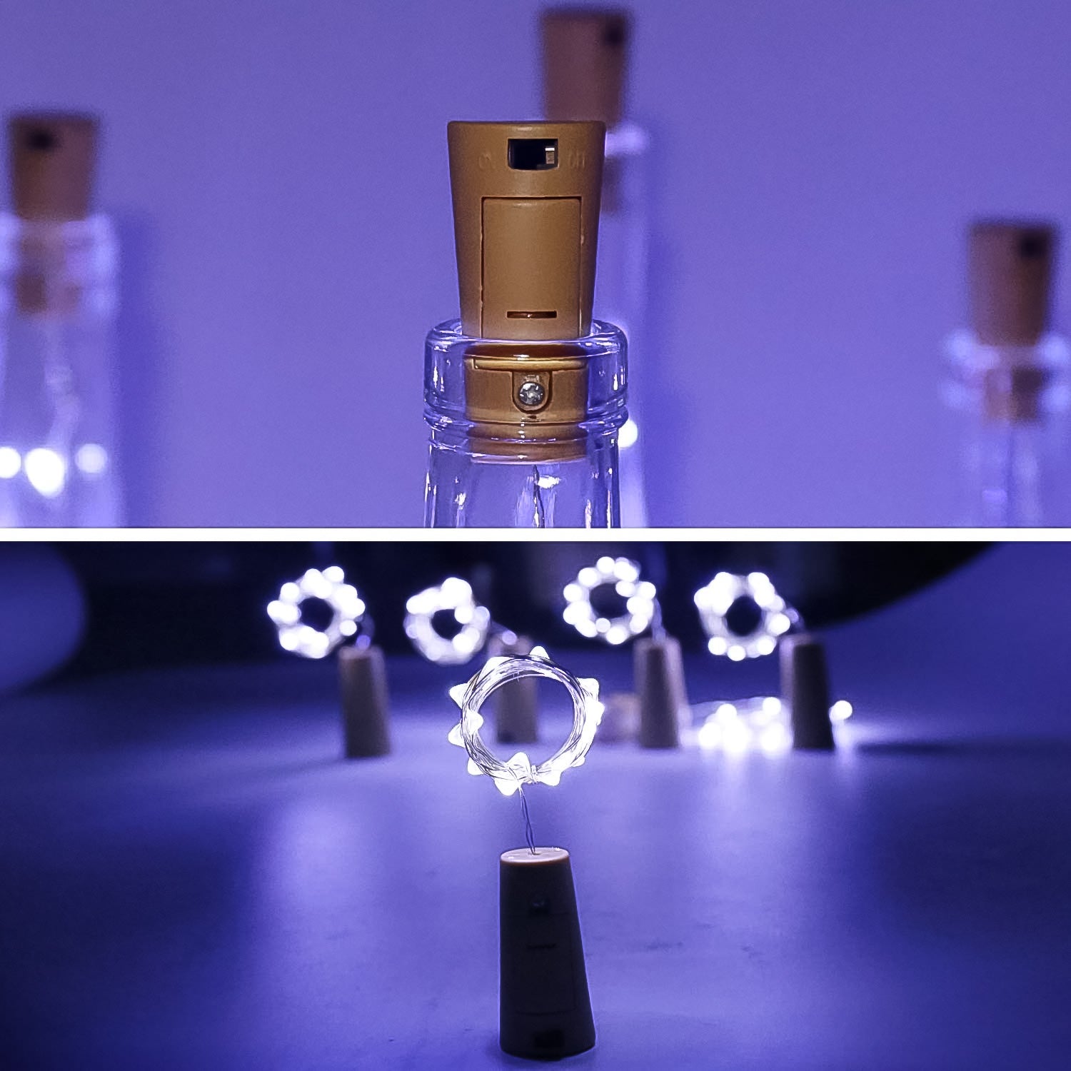 Battery Operated Wine Bottle Cork String Light