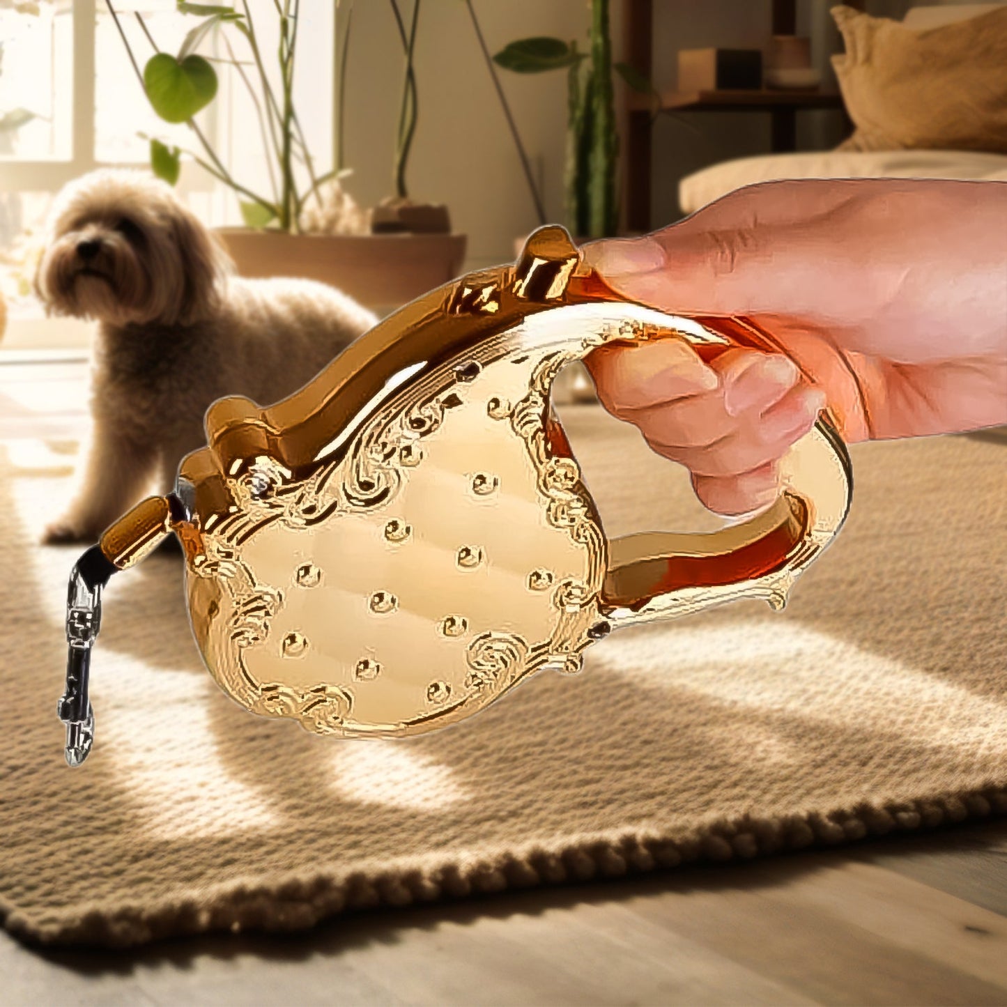 Retractable Telescopic Belt Rope Cat Golden Traction (3M Approx / 1 pc) - Springkart 