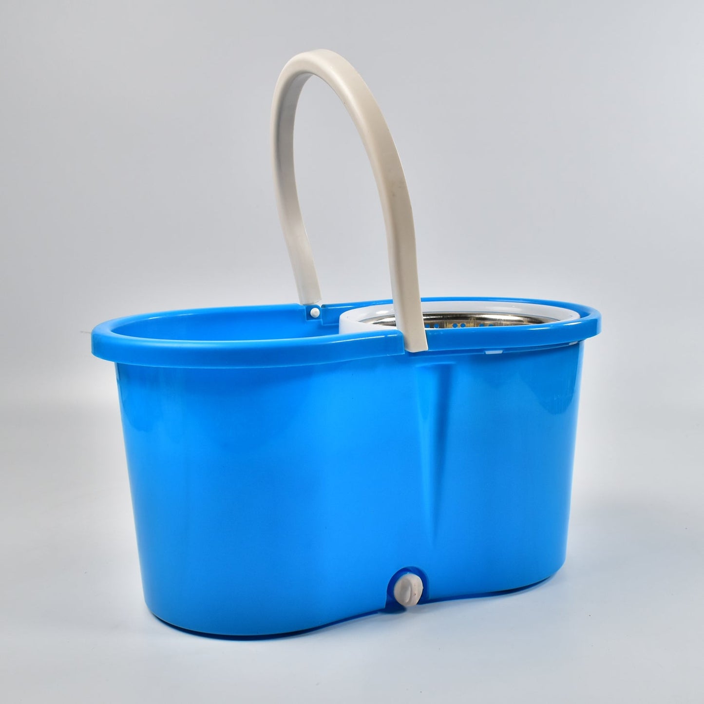 Spin Floor Cleaning Easy Advance Tech Bucket Mop and Rotating Steel Pole Head with 2 Microfiber Refill Heads for Household Floor Cleaning (MOQ :- 25pc) - Springkart 