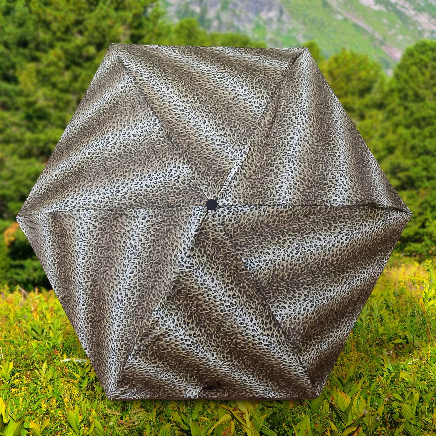 Leopard Shape 3-Fold Sun & Rain Protective Foldable Umbrella (1 Pc) - Springkart 
