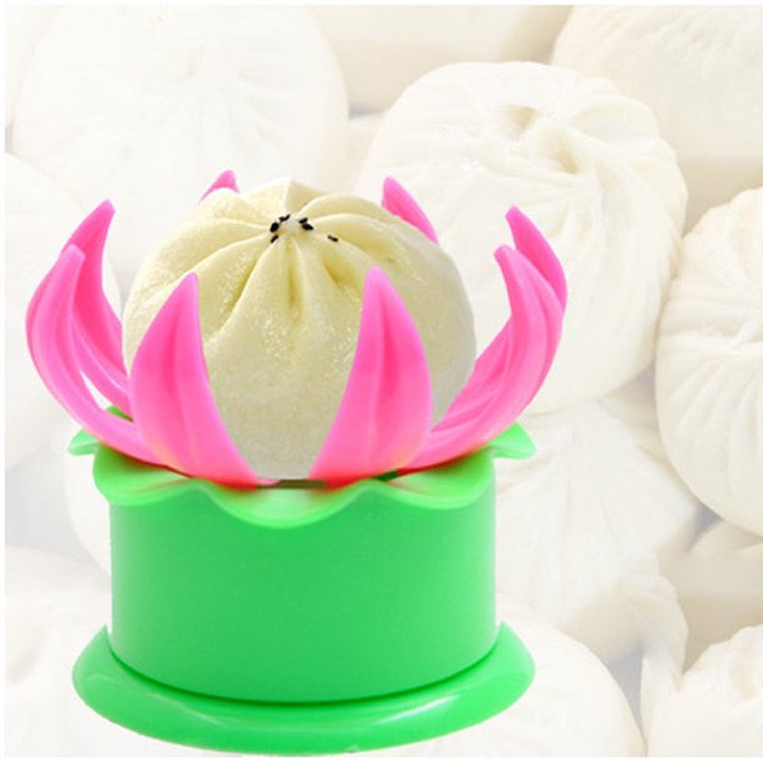 Momos maker Plastic Mold and Filling Spoon Cooking Tools Set Steamed Stuffed Bun Maker and Dumpling Maker for Cooking Delicious - Springkart 