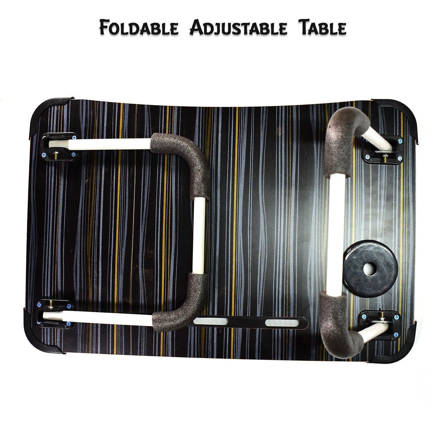 Laptop Table Foldable Portable Notebook Bed Lap Desk Tray Stand Reading Holder with Coffee Cup Slot for Breakfast, Reading & Movie Watching. - Springkart 