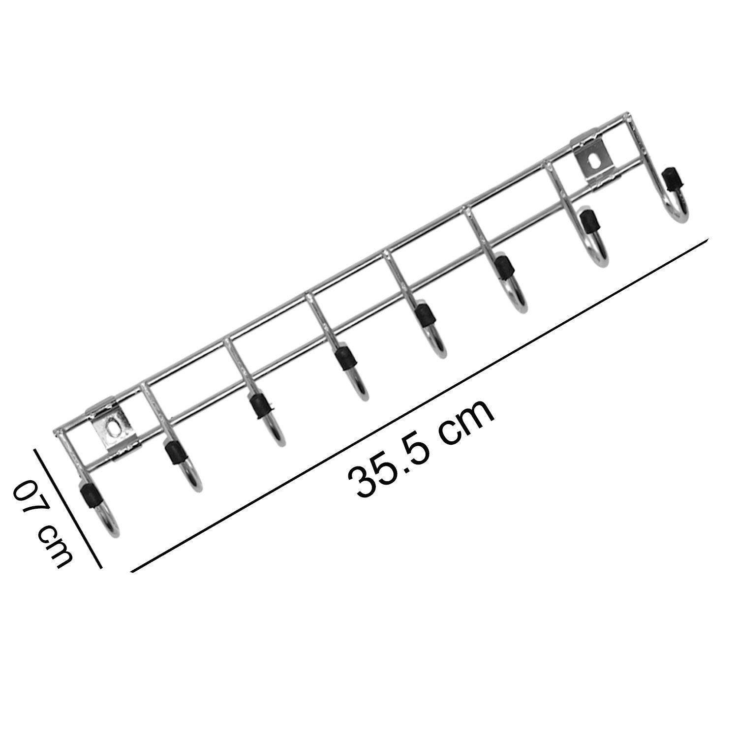 Multipurpose Stainless Steel Hanger Strip Hooks (8 Pin) - Springkart 