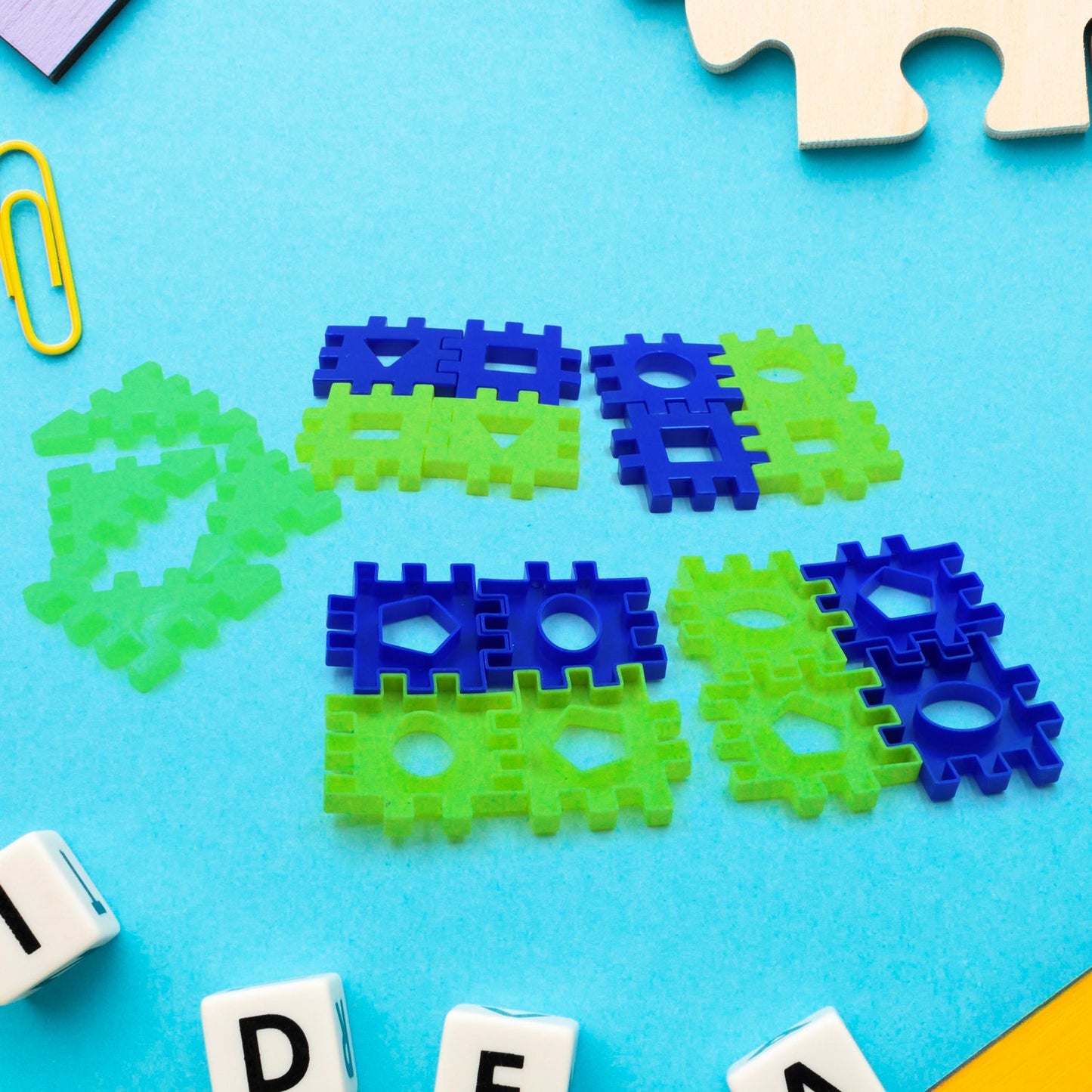 Multi-Color Educational Building Blocks Set for Kids Aged 3-12 - 4 Pc & 12 Pc Options, Perfect Gift for Boys and Girls - Springkart 