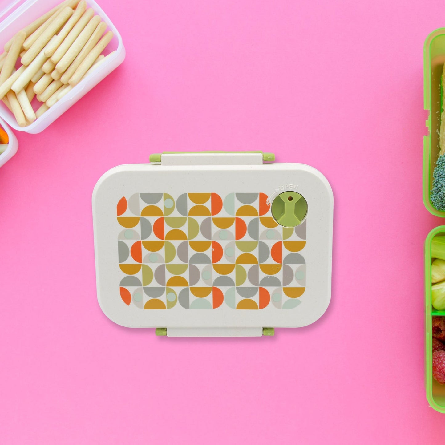 Lunch Box 3 Compartment With Leak Proof Lunch Box & 1 spoon, For School & Office Use - Springkart 