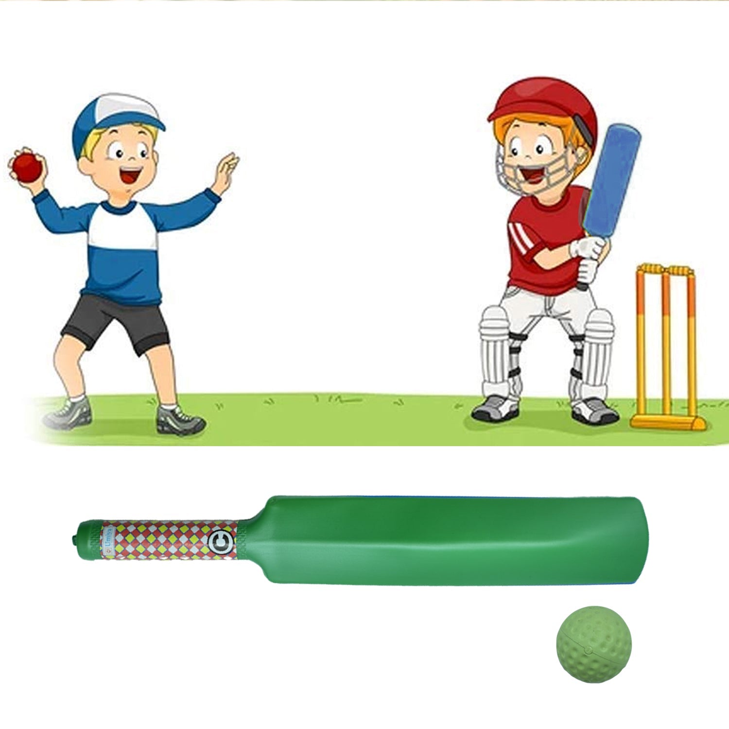 Plastic Cricket Bat Ball Set for Boys and Girls - Springkart 