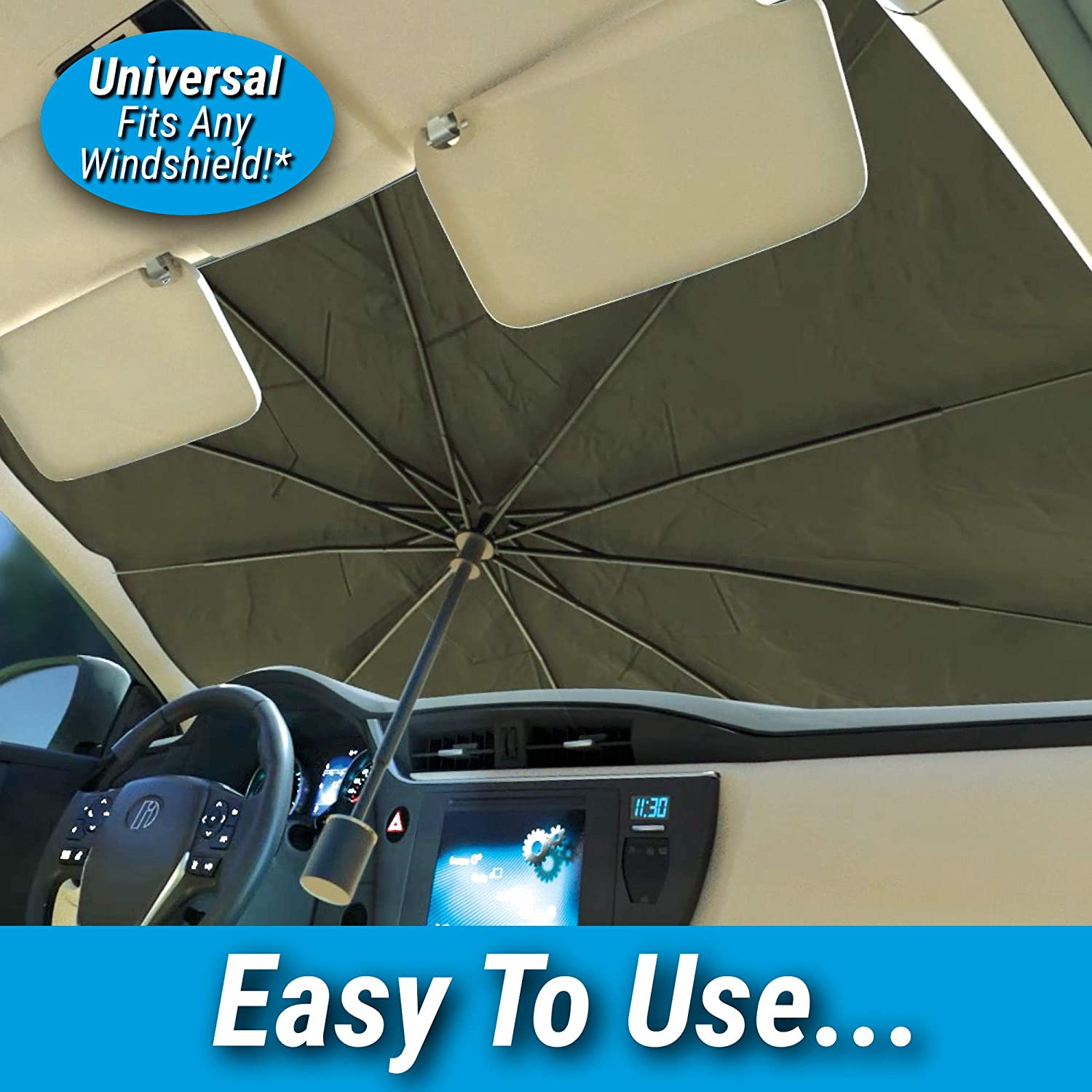Foldable Car Windshield Sunshade for Heat Protection - Springkart 