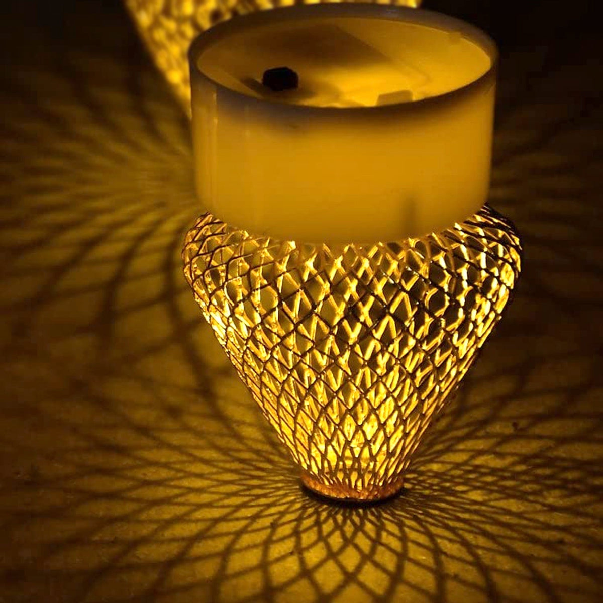Flameless and Smokeless Decorative Candles Acrylic Led Tea Light Candle for Gifting, House, Light (3 Pc Set) - Springkart 