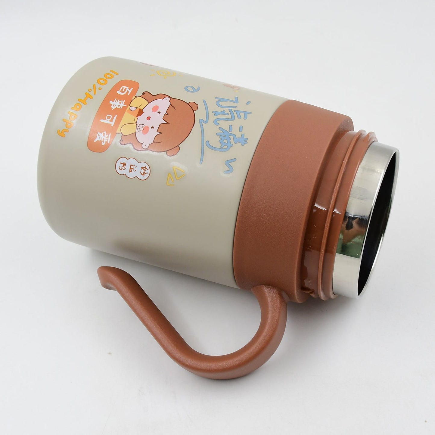 Stainless Steel Mug / Bottle Vacuum Insulated Cup with Handle & Small cup (550 ML) - Springkart 