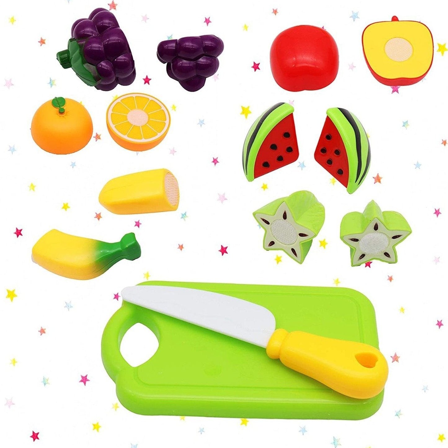 Plastic Fruits N Veggies Exclusive Collection of Realistic Sliceable Fruits - Springkart 