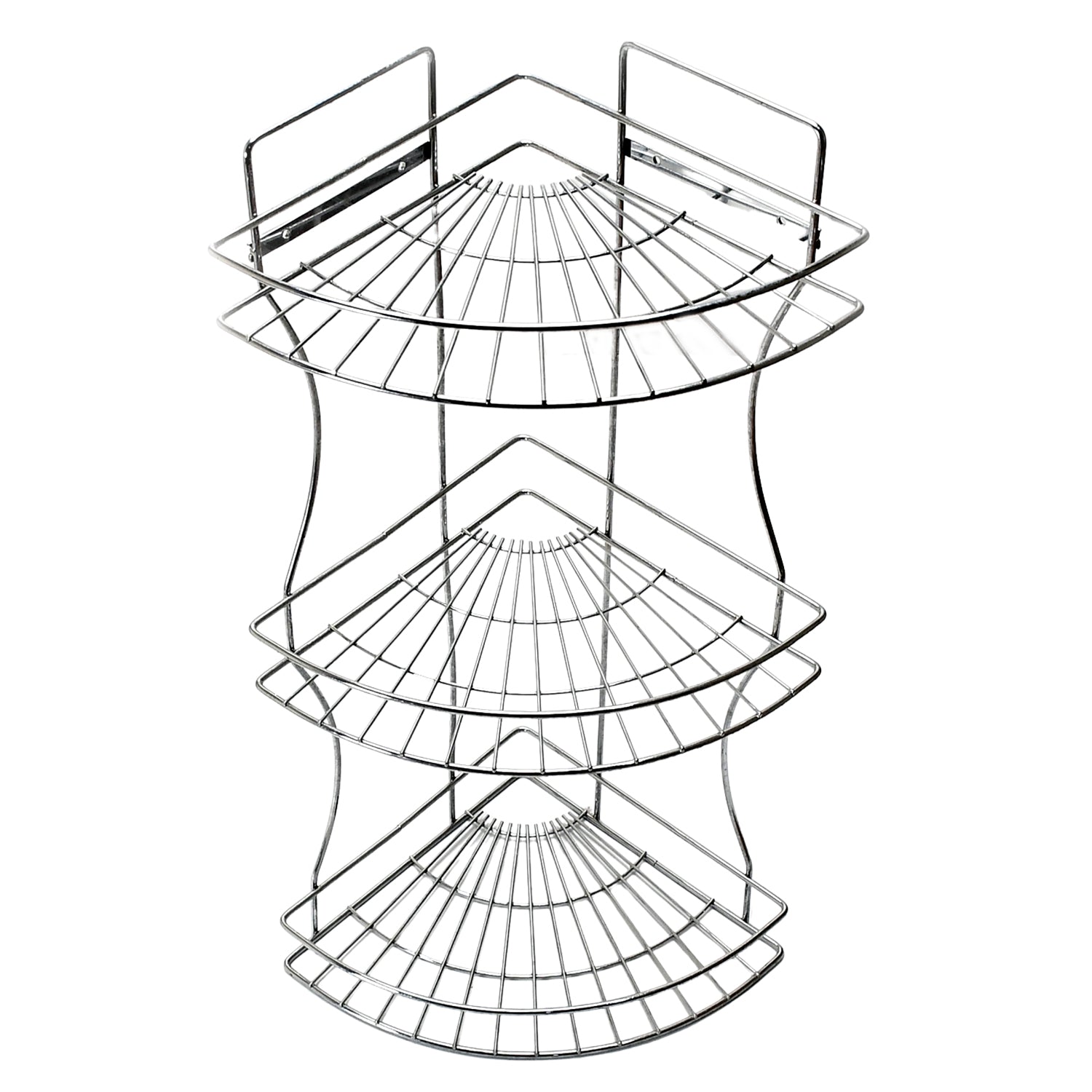 Multipurpose Stainless Steel Multi- 3 Tier Corner Storage Rack - Springkart 