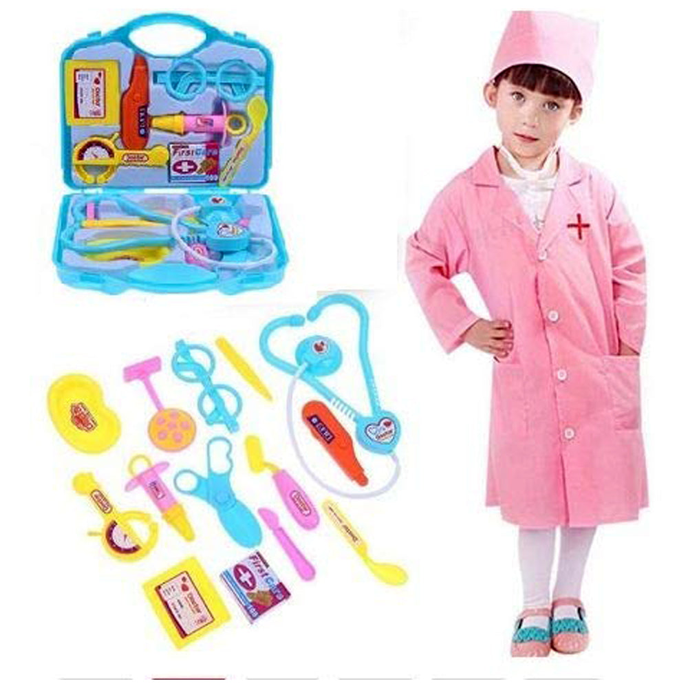 Kids Doctor Set Toy Game Kit for Boys and Girls Collection (Multicolour) - Springkart 